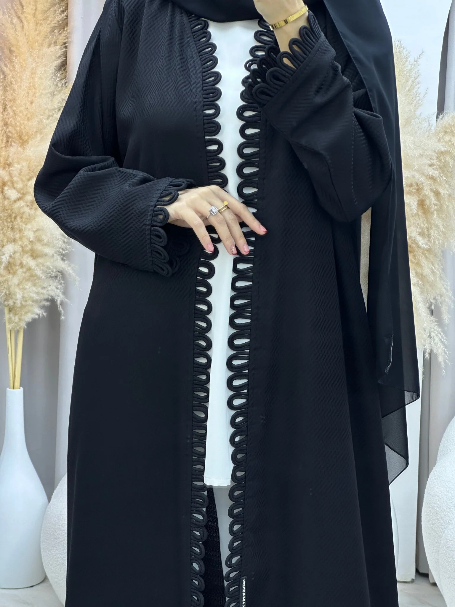 C 0032 Black Eid Abaya - Image 9