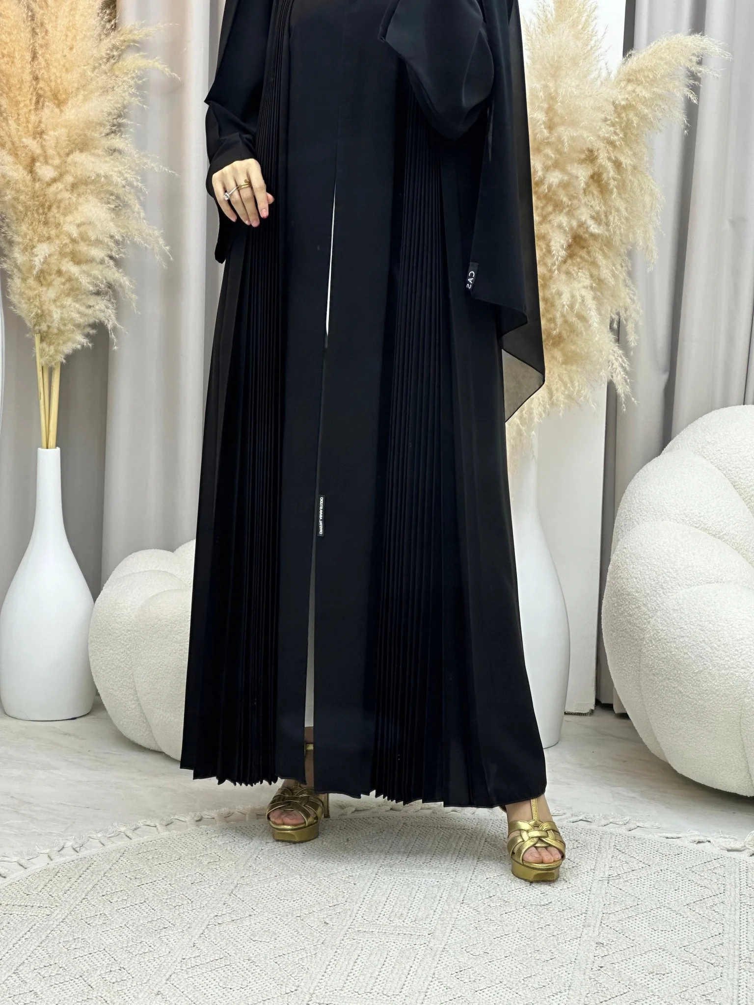 C 0035 Black Eid Abaya - Image 9