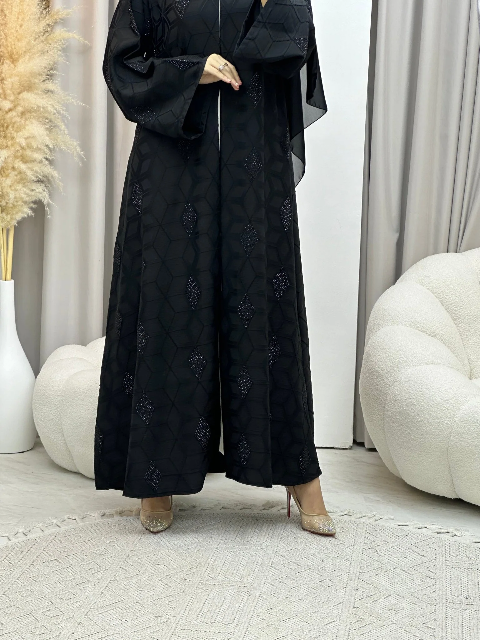 C 0041 Black Eid Abaya - Image 8