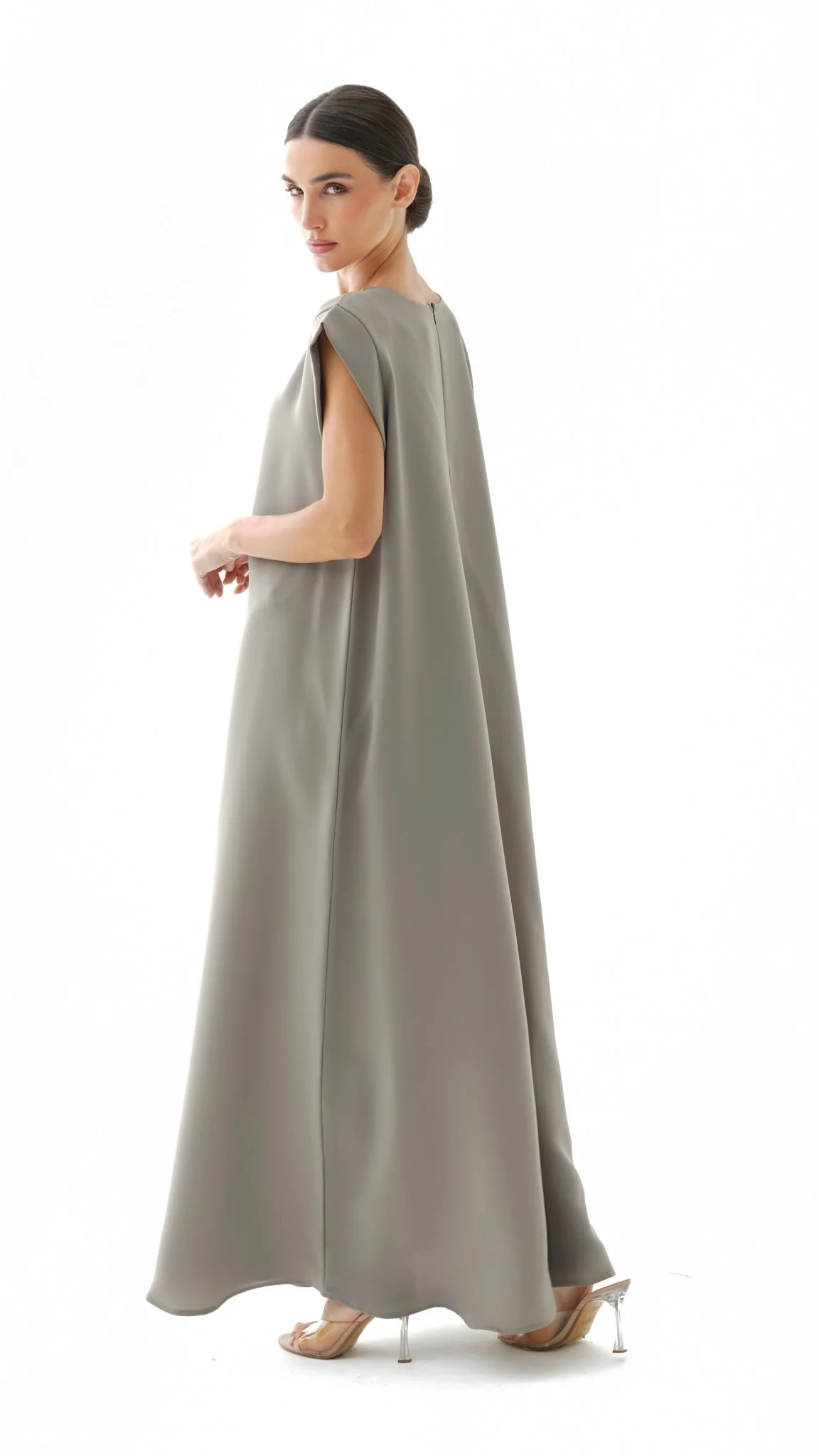 C 005-06 Premium Pistachio Under Abaya Dress - Image 4