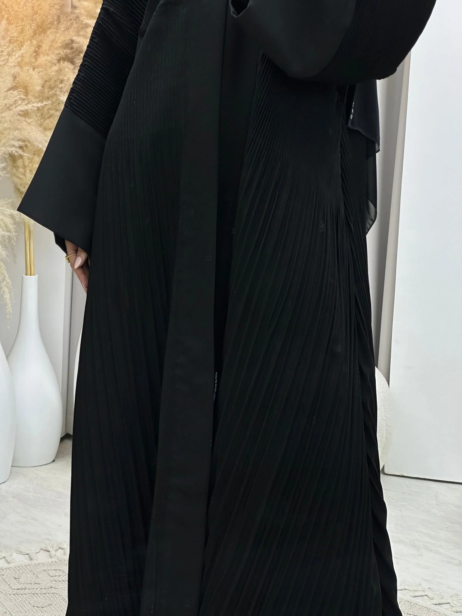 C 0059 Black Abaya - Image 4