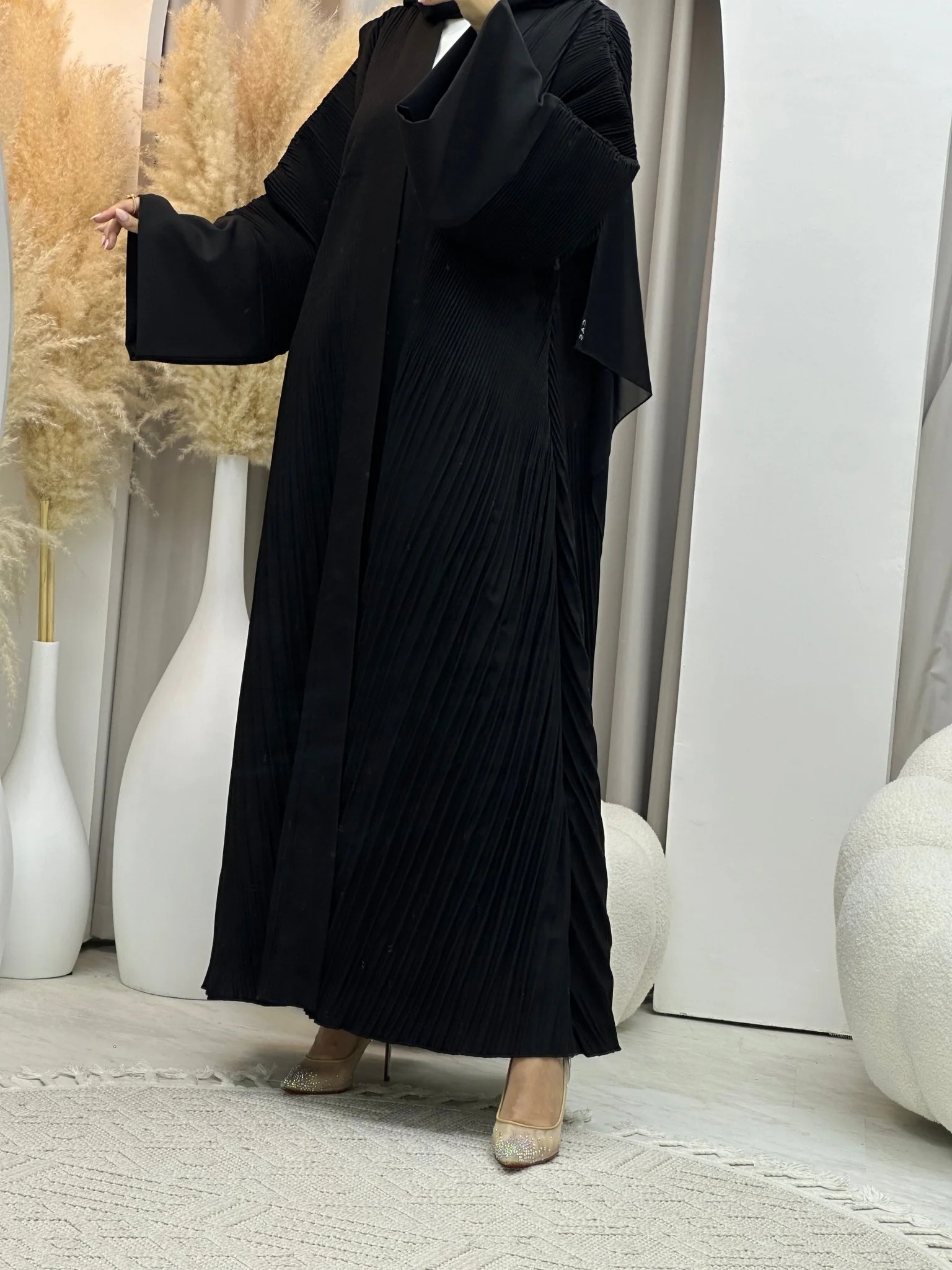 C 0059 Black Abaya - Image 5