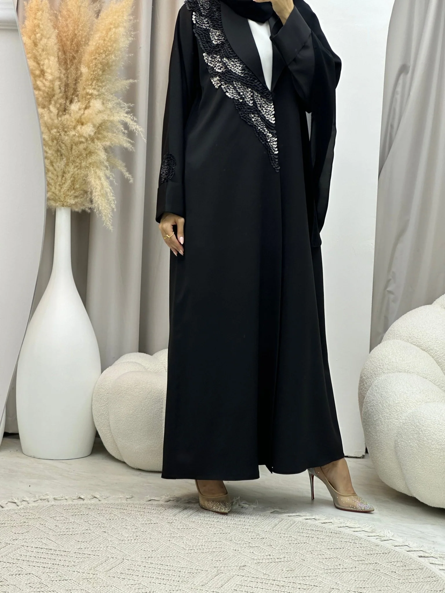 C 0060 Black Abaya - Image 8