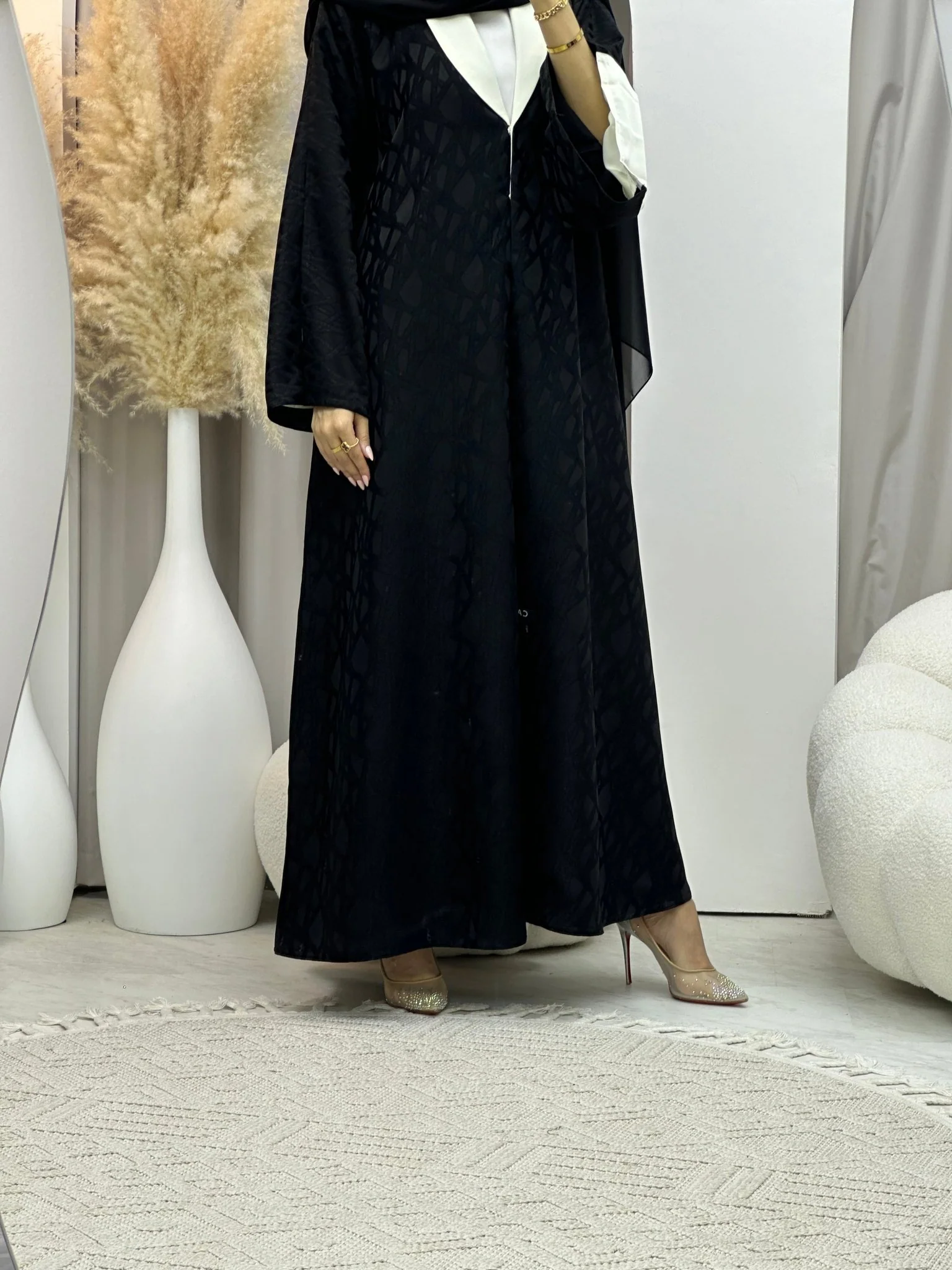 C 0061 Black Abaya - Image 6