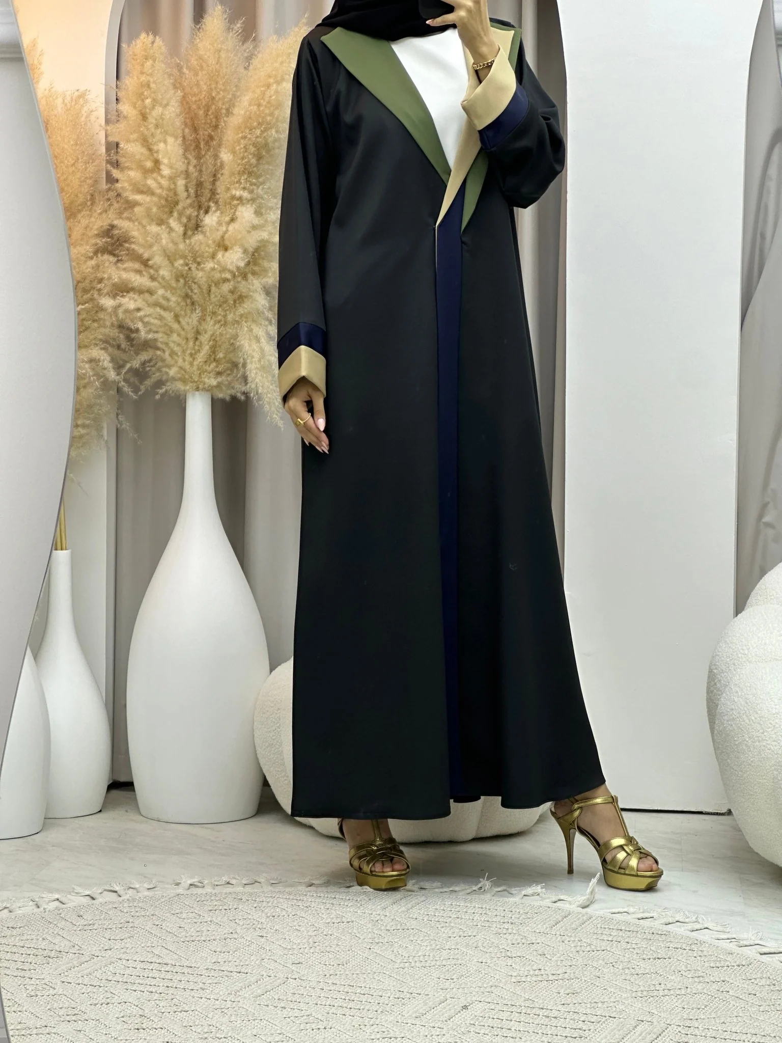 C 0064 Black Abaya - Image 7