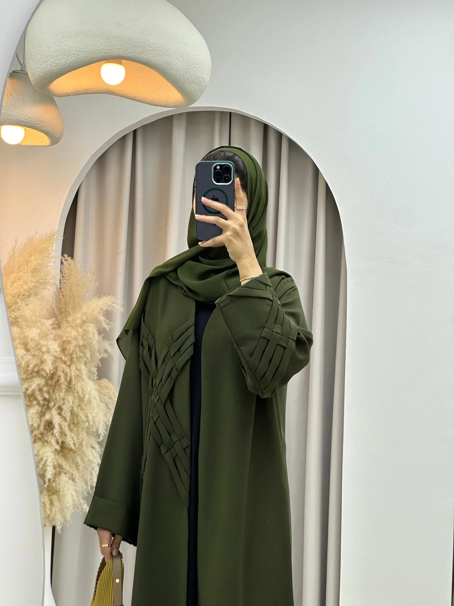 C 0143 Green Abaya - Image 6
