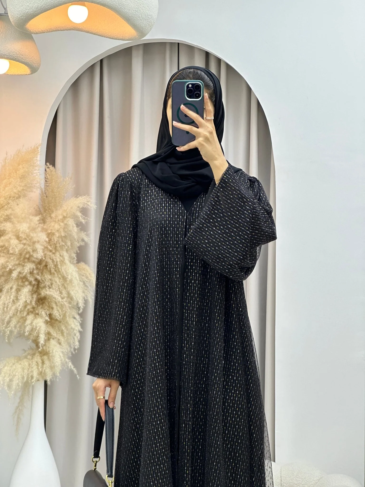 C 0147 Black Abaya - Image 7