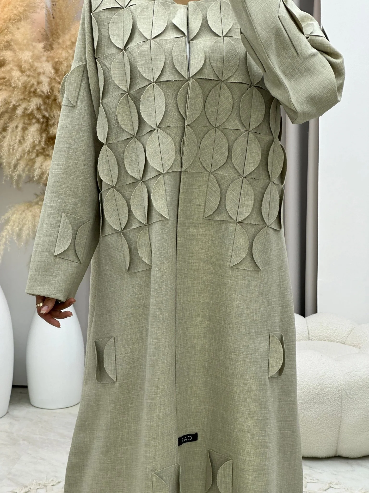 C 0156 Beige Abaya - Image 2