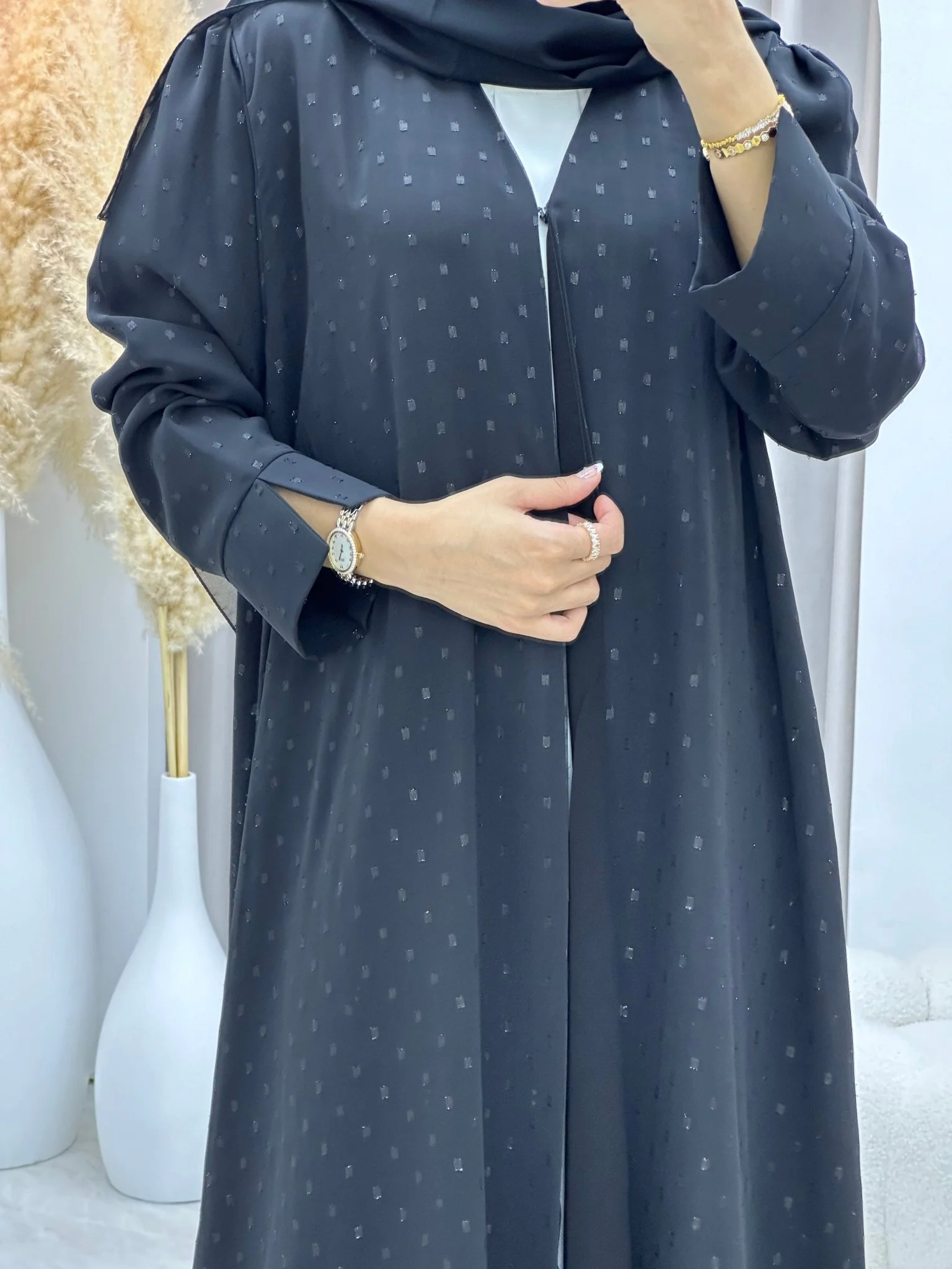 C 0181 Black Abaya - Image 2