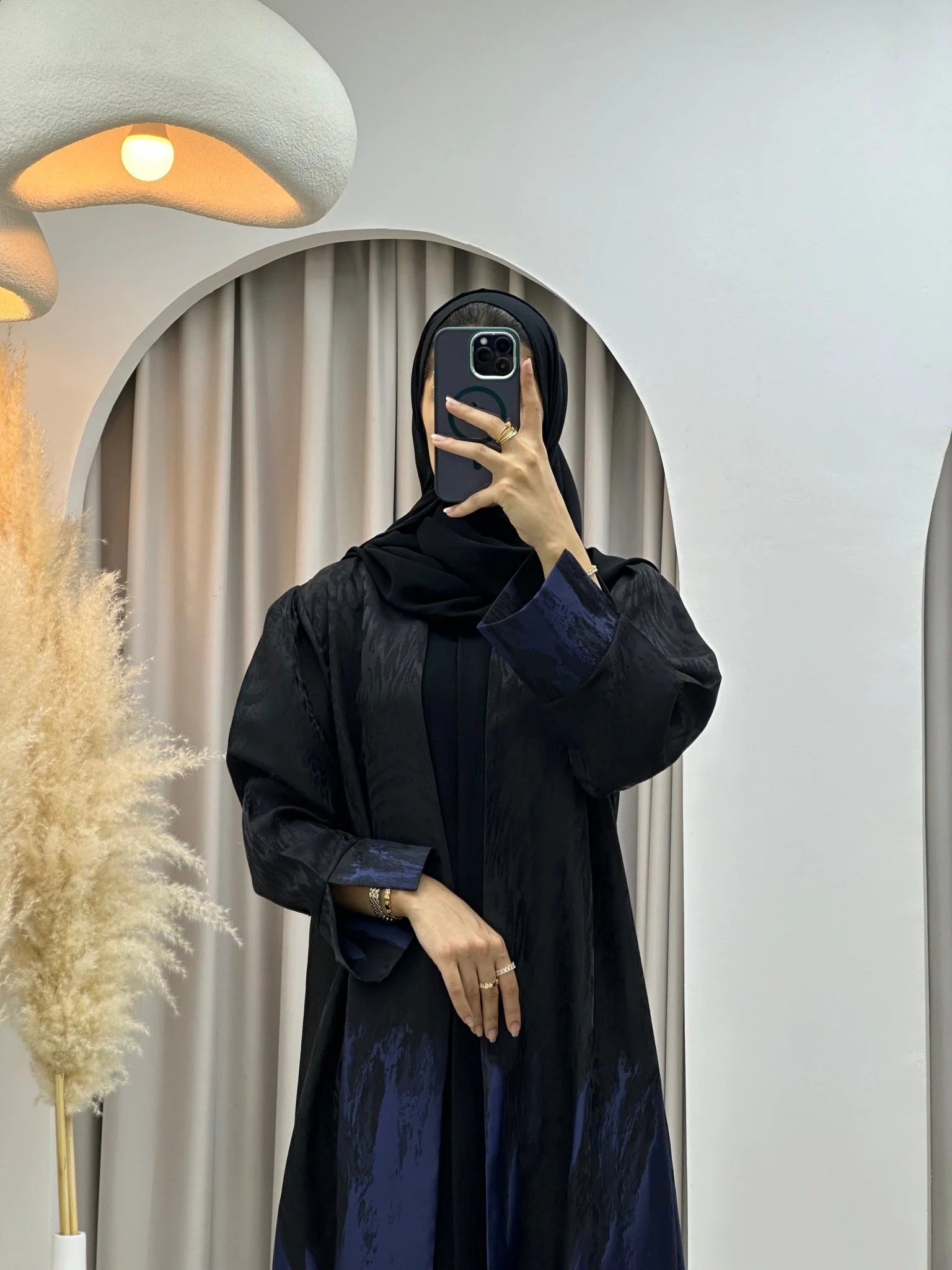 C 0226 Navy Blue Kloosh Abaya - Image 7