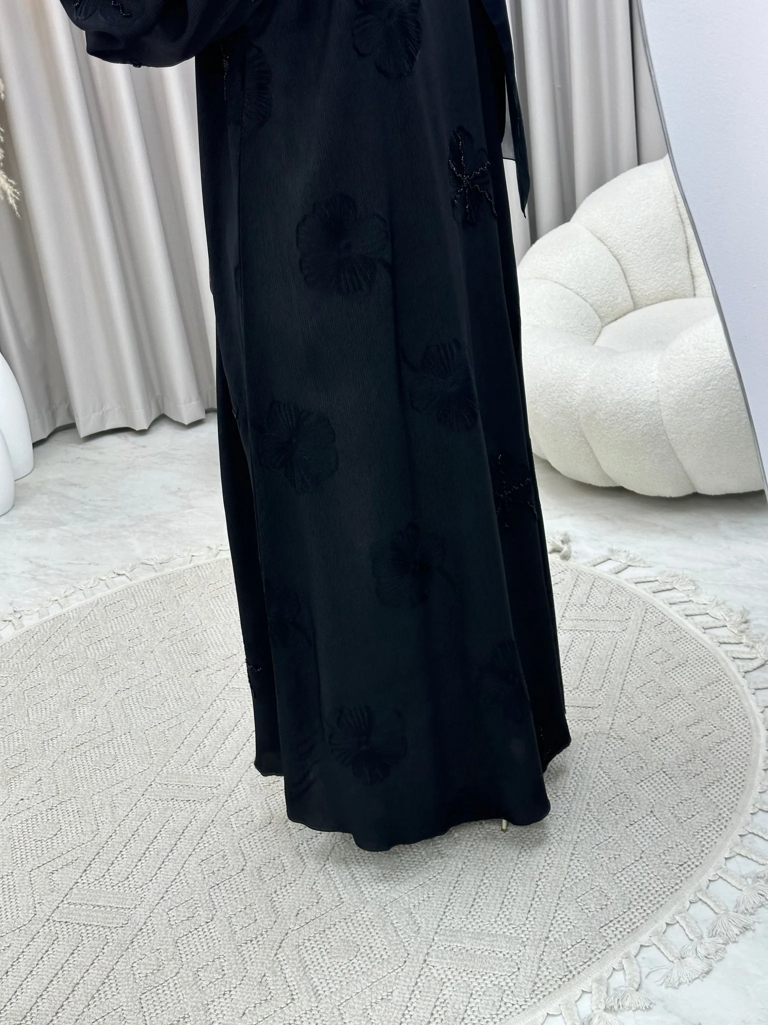 C 0285 Black Abaya - Image 7