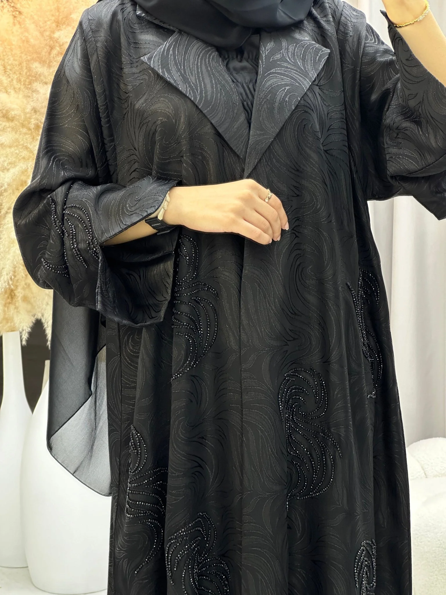 C 0322 Black Abaya - Image 6