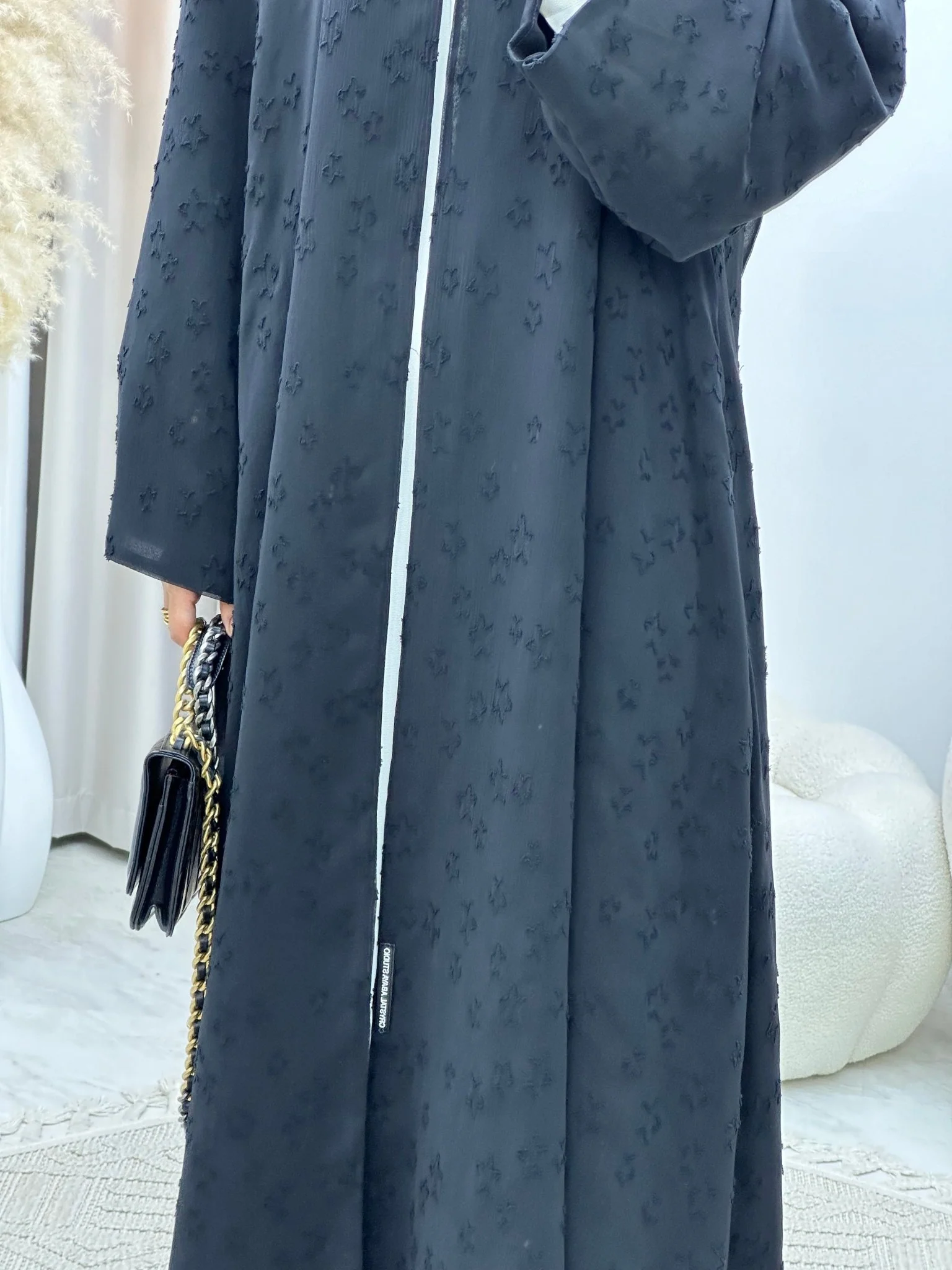 C 0332 Black Abaya - Image 5