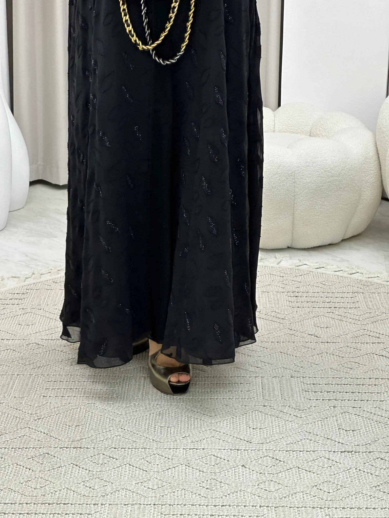 C 0333 Black Abaya - Image 4