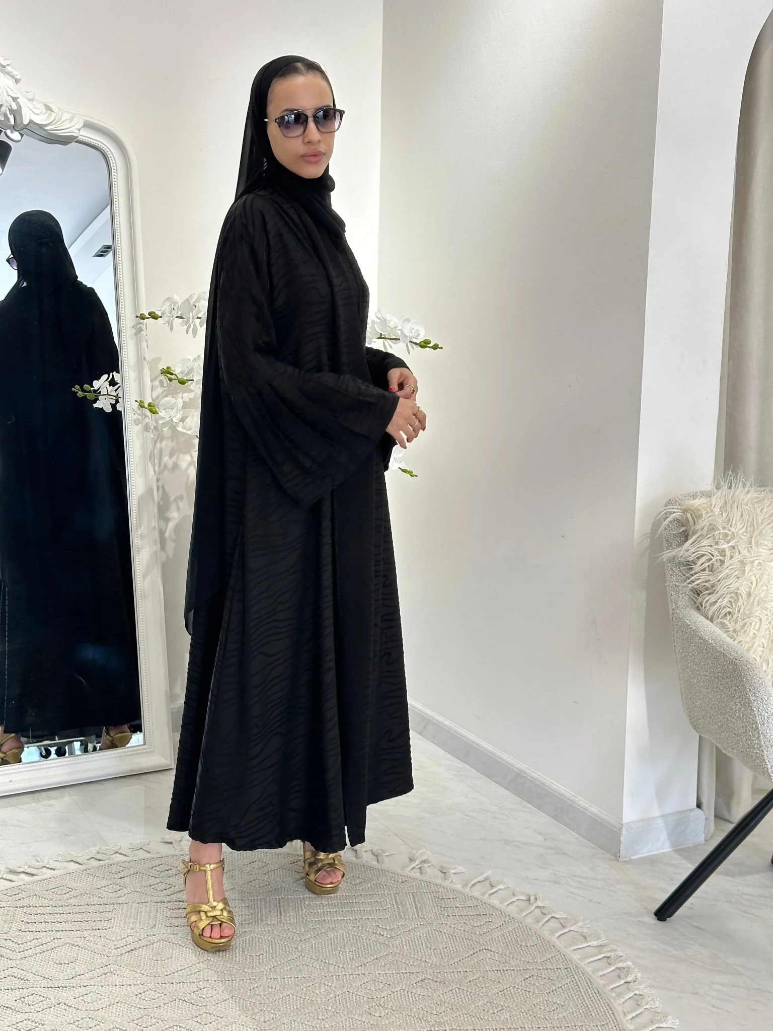 C 0343 Black Abaya - Image 7