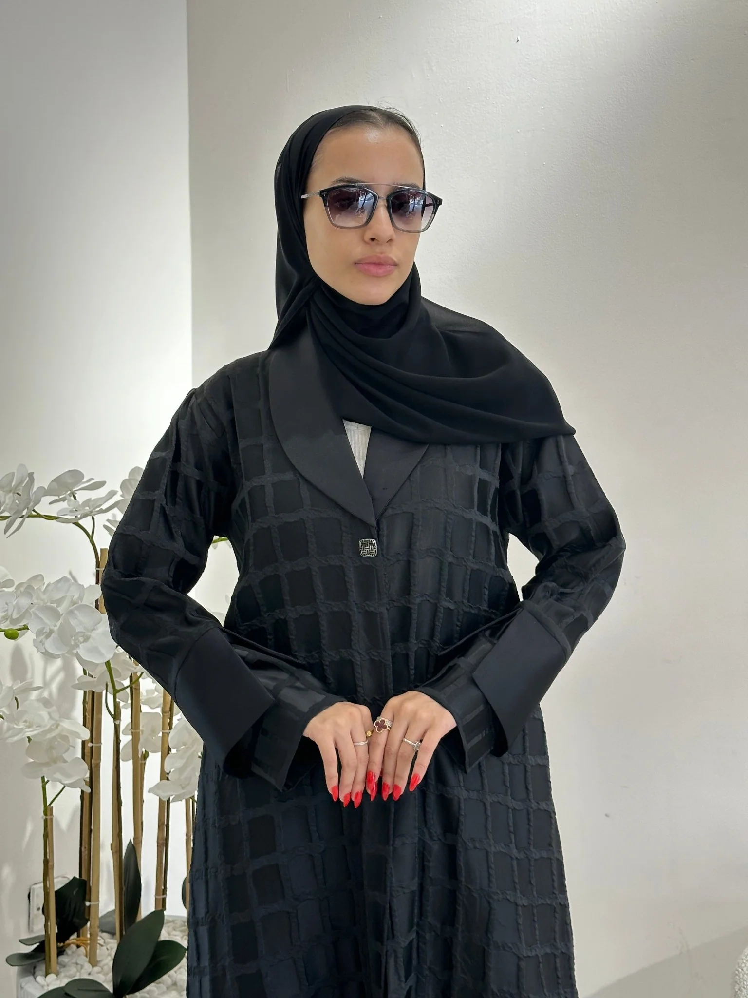 C 0347 Black Abaya - Image 6