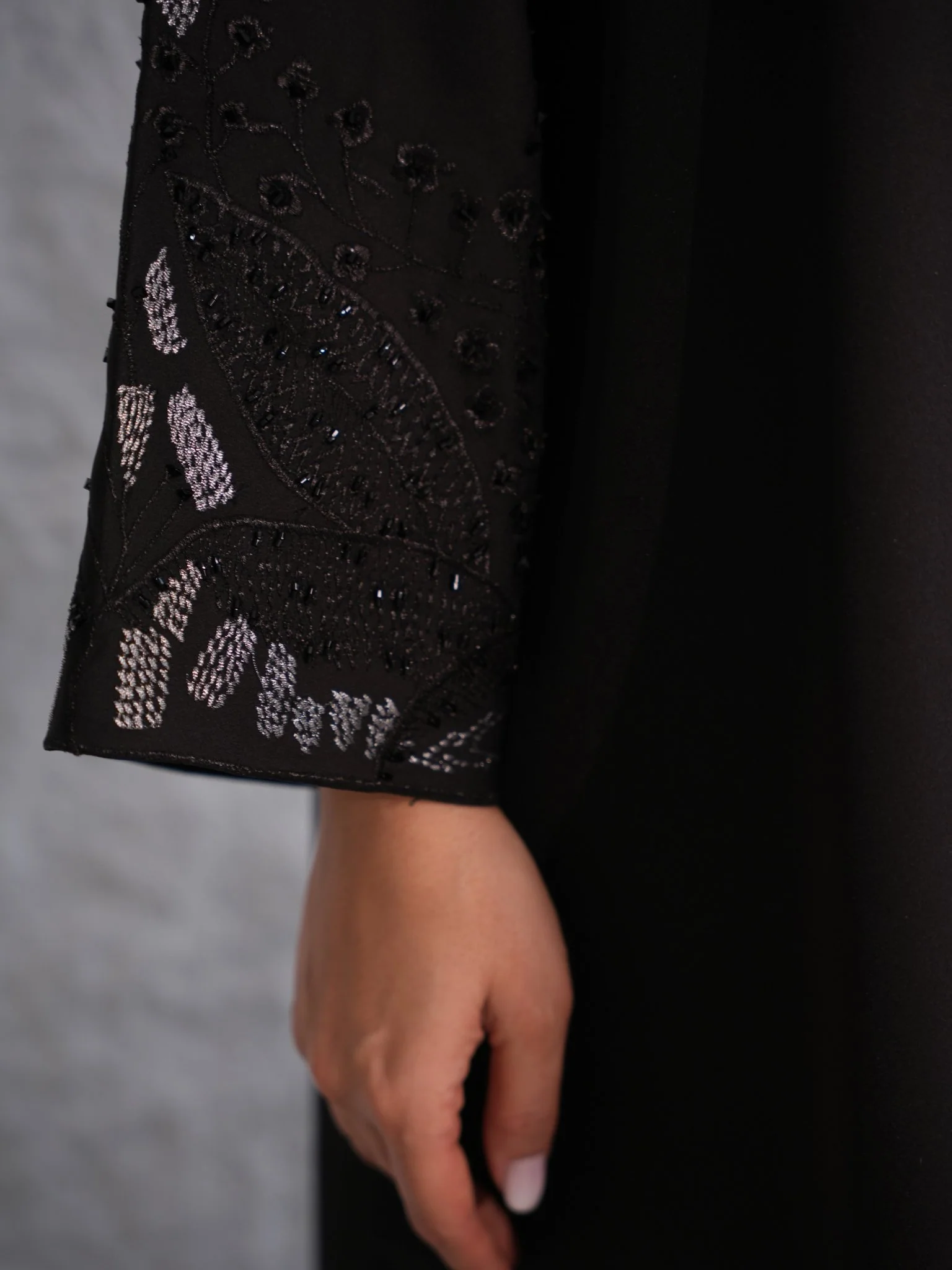C 0384 Black Abaya - Image 4