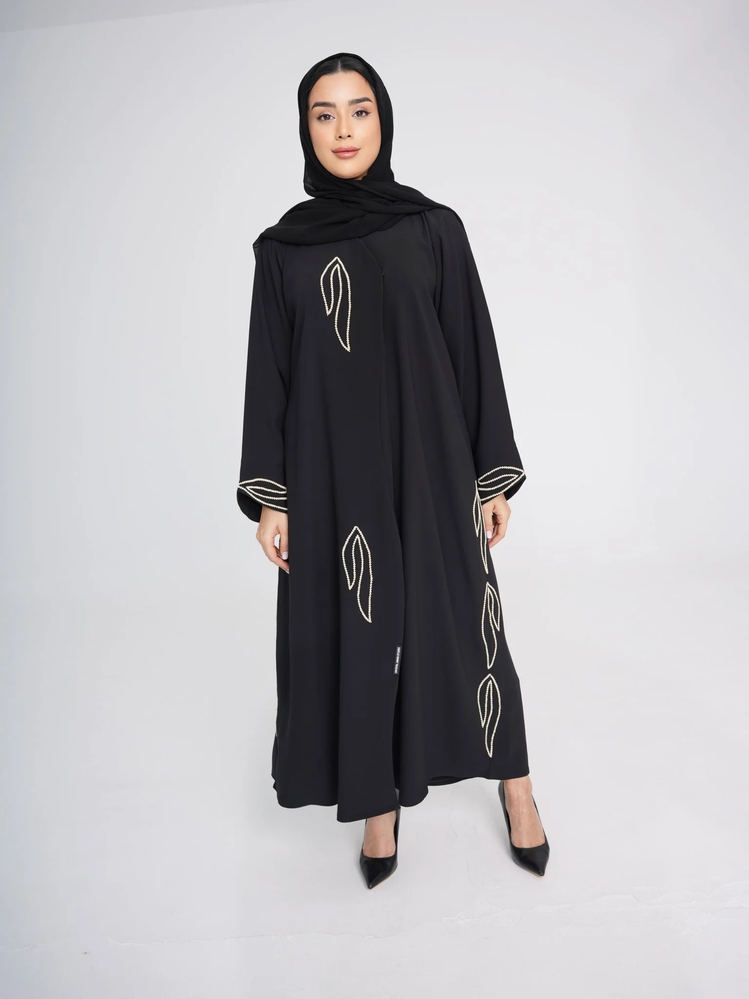 C 0386 Black Abaya - Image 5