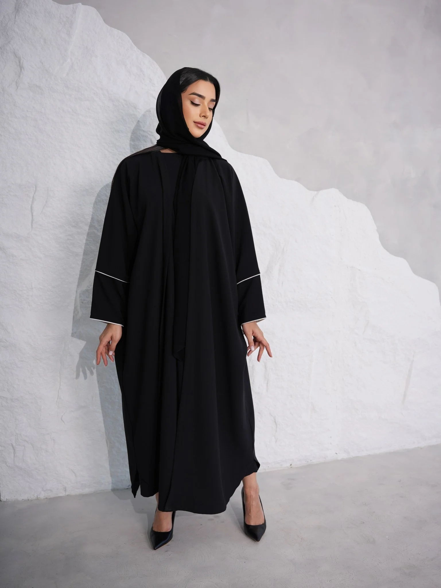 C 0391 Black Abaya - Image 6