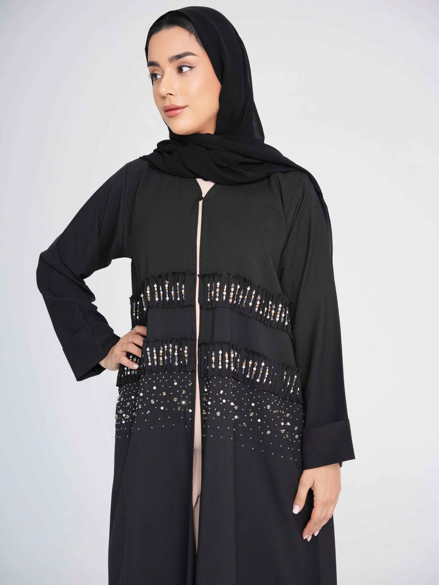 C 0392 Black Abaya - Image 2