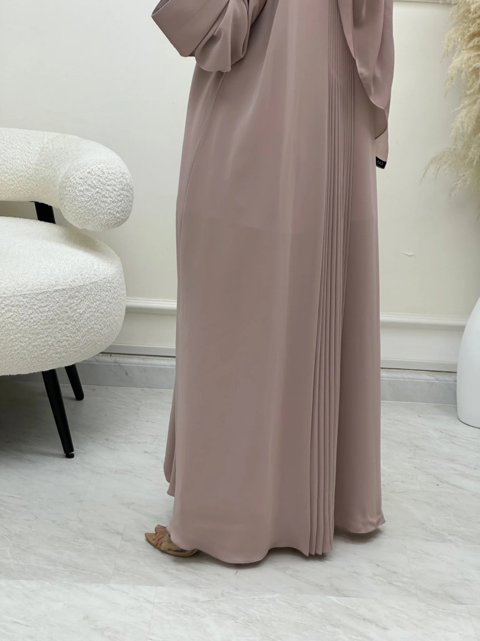 C 0605-02 Pink Abaya - Image 8