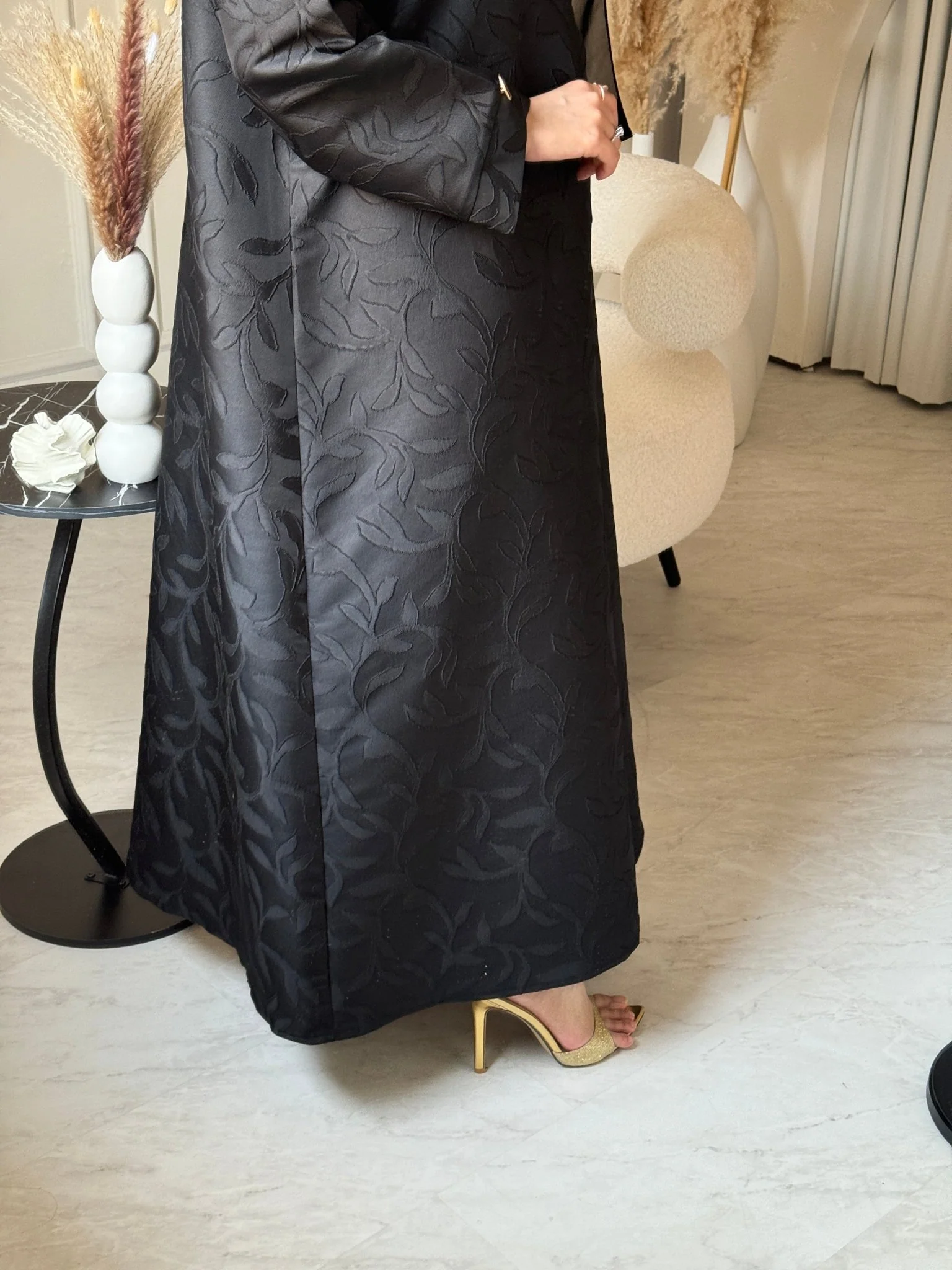 C 0672 Black Abaya - Image 5