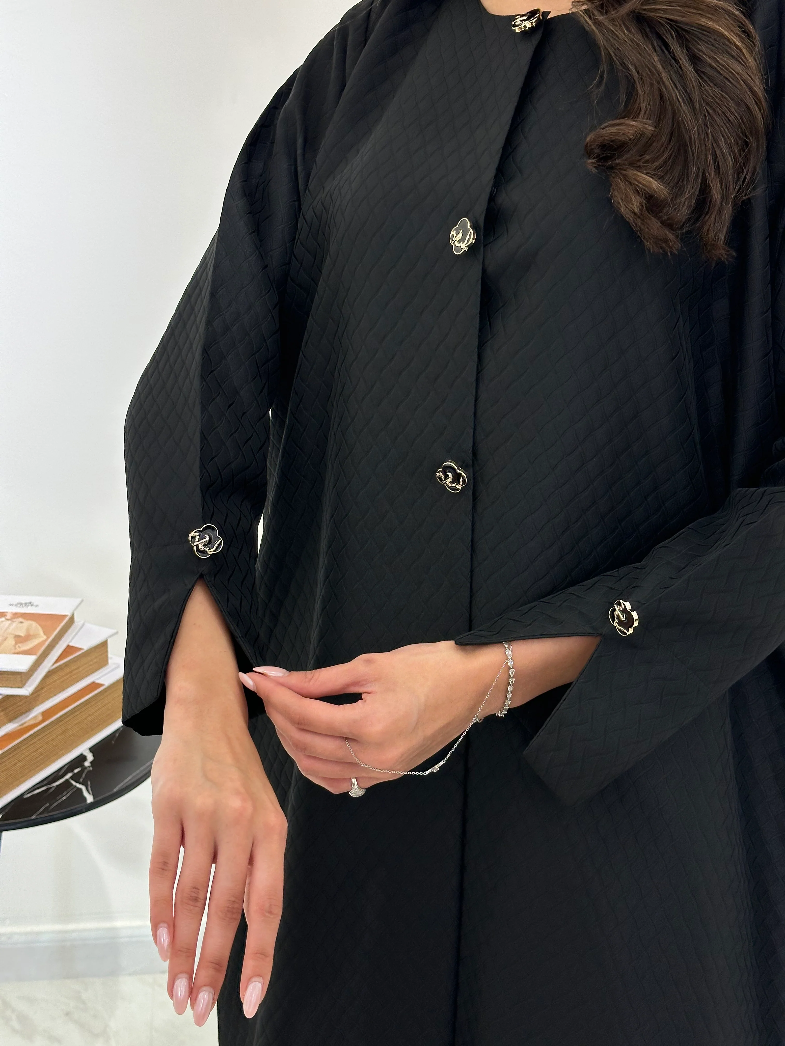 C 0899 Black Abaya - Image 2