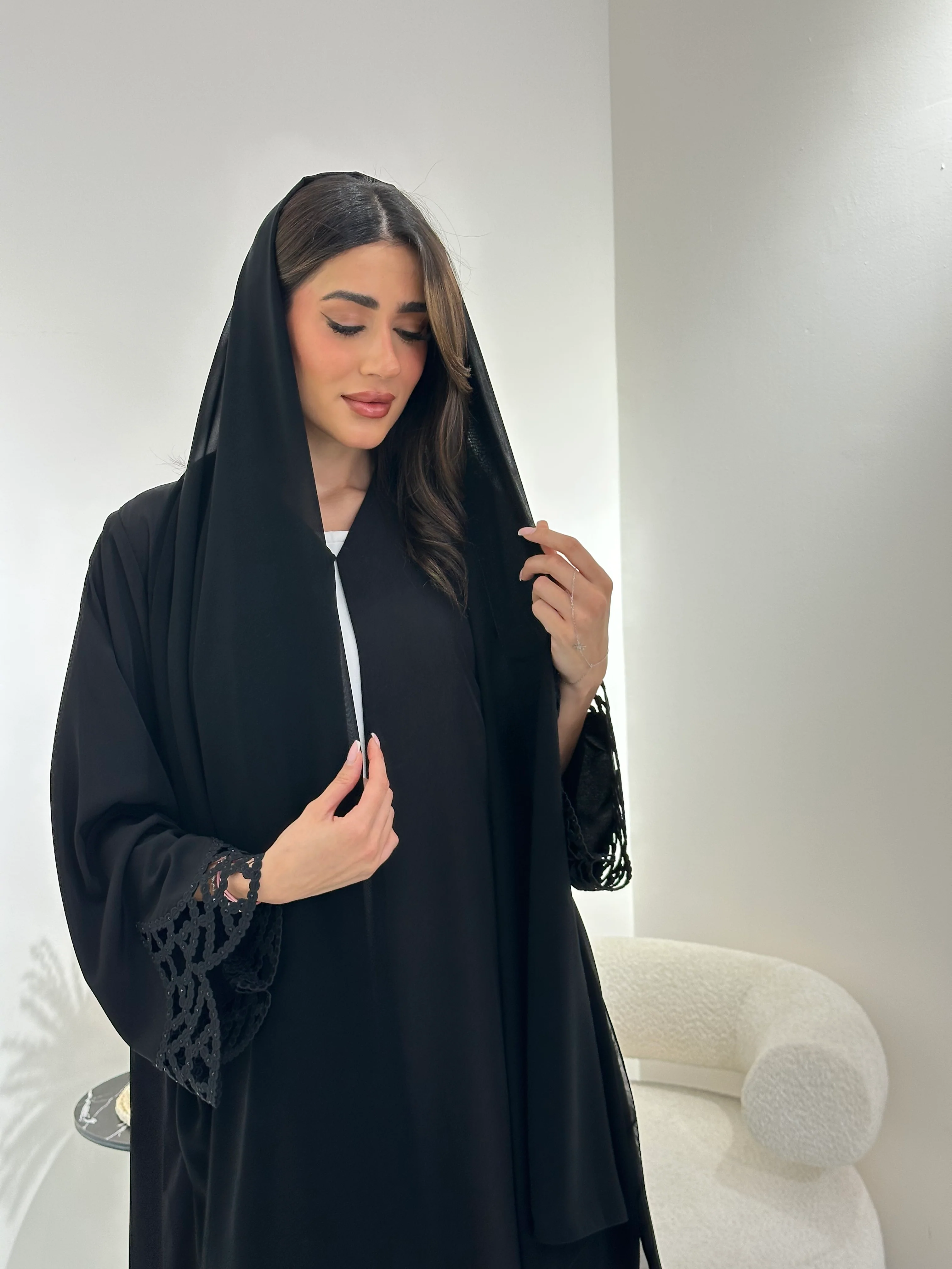 C 1008 Black Abaya
