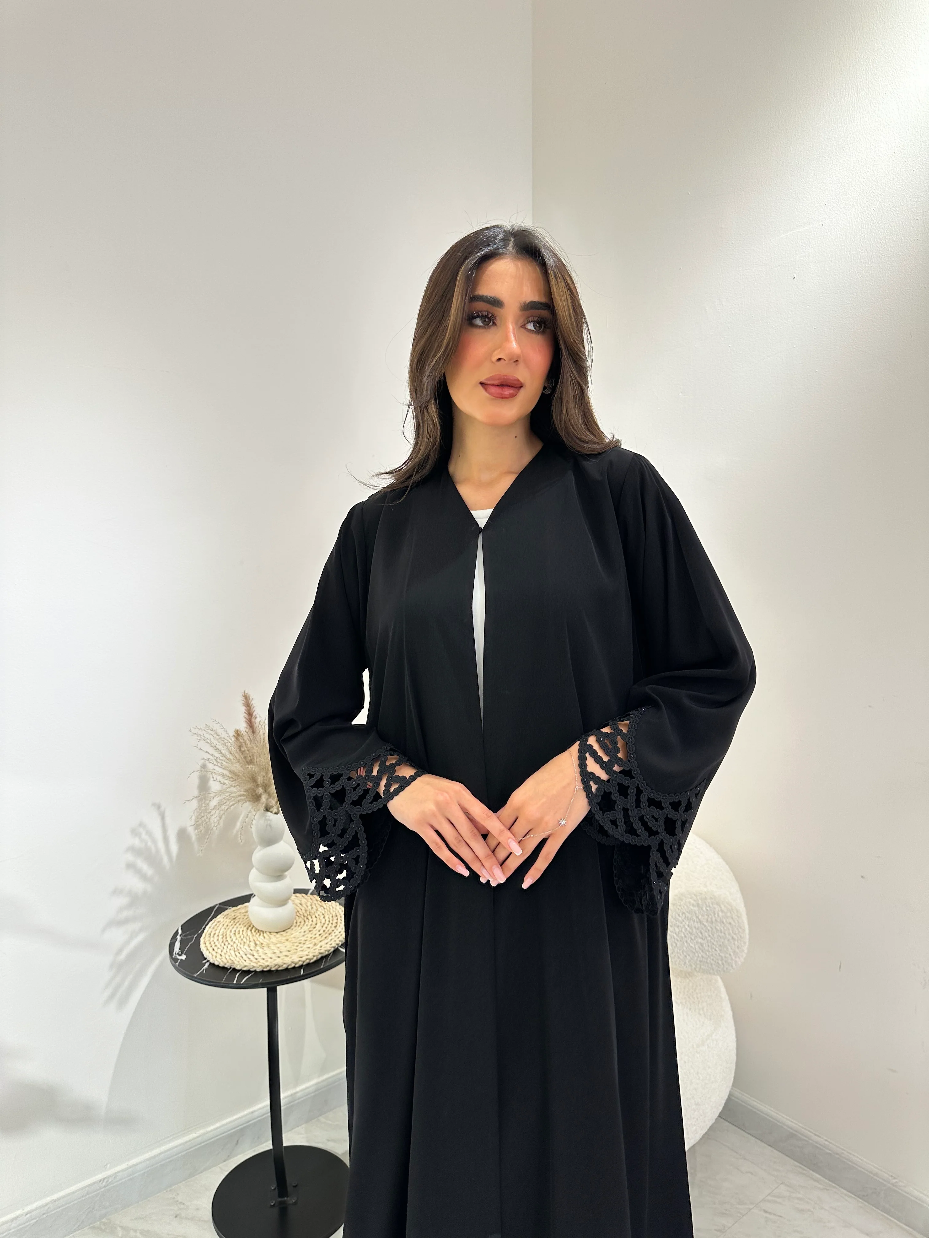 C 1008 Black Abaya - Image 6