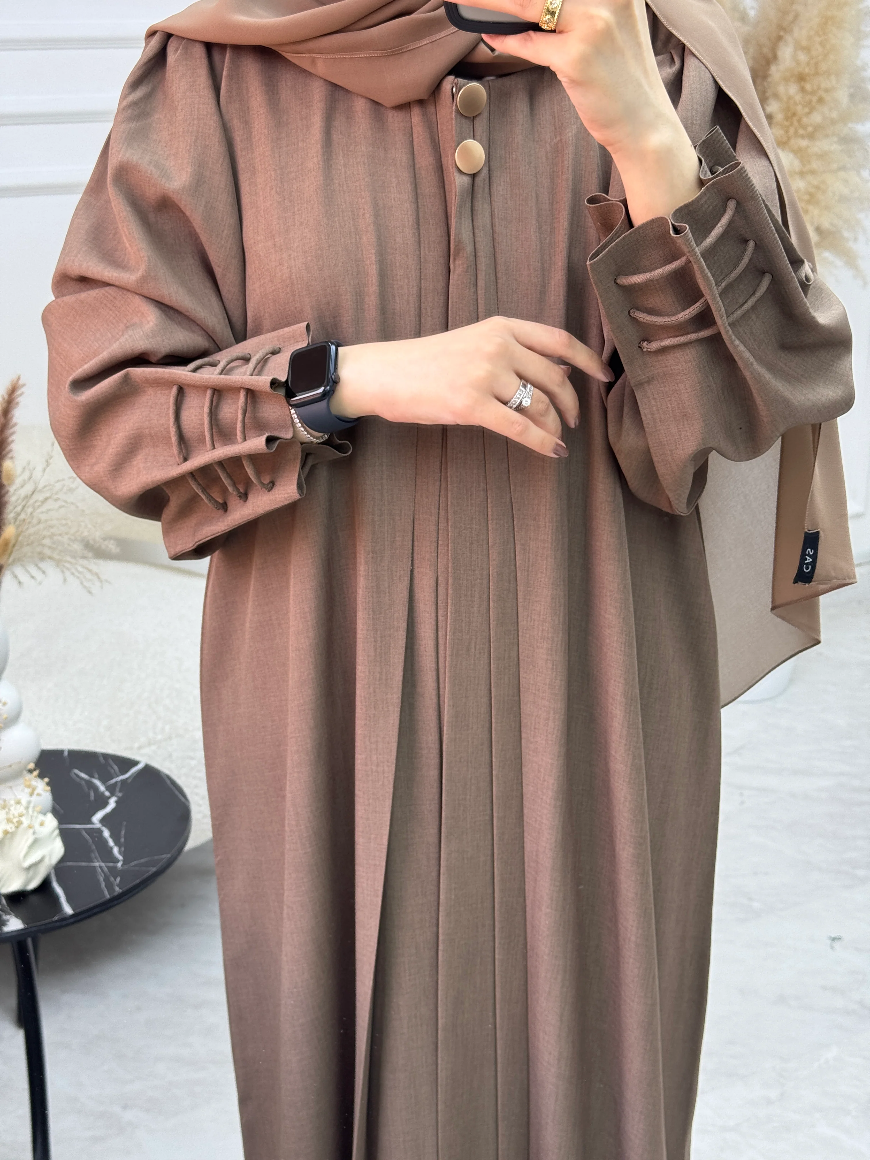 C 1029 Brown Abaya