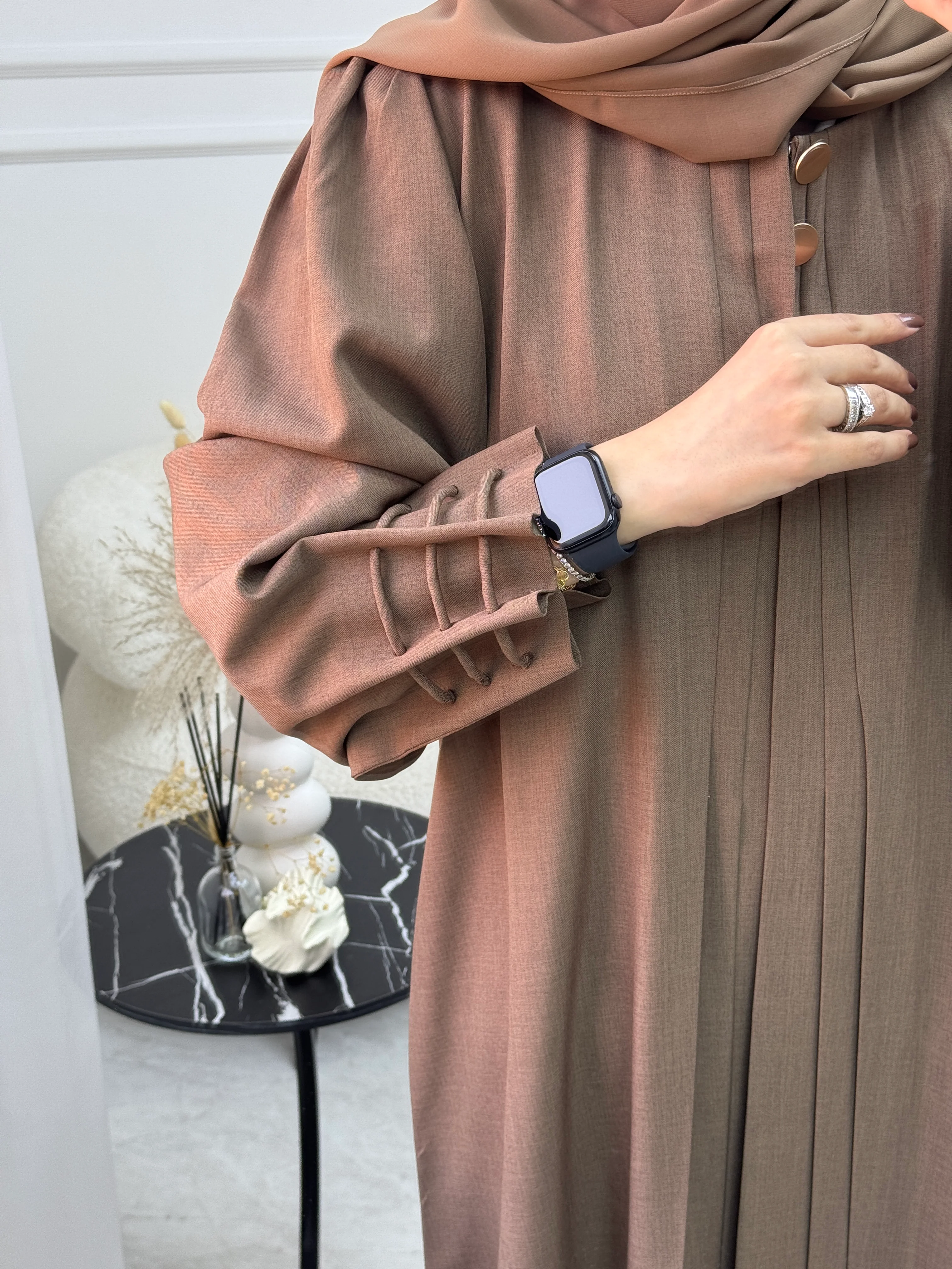 C 1029 Brown Abaya - Image 2