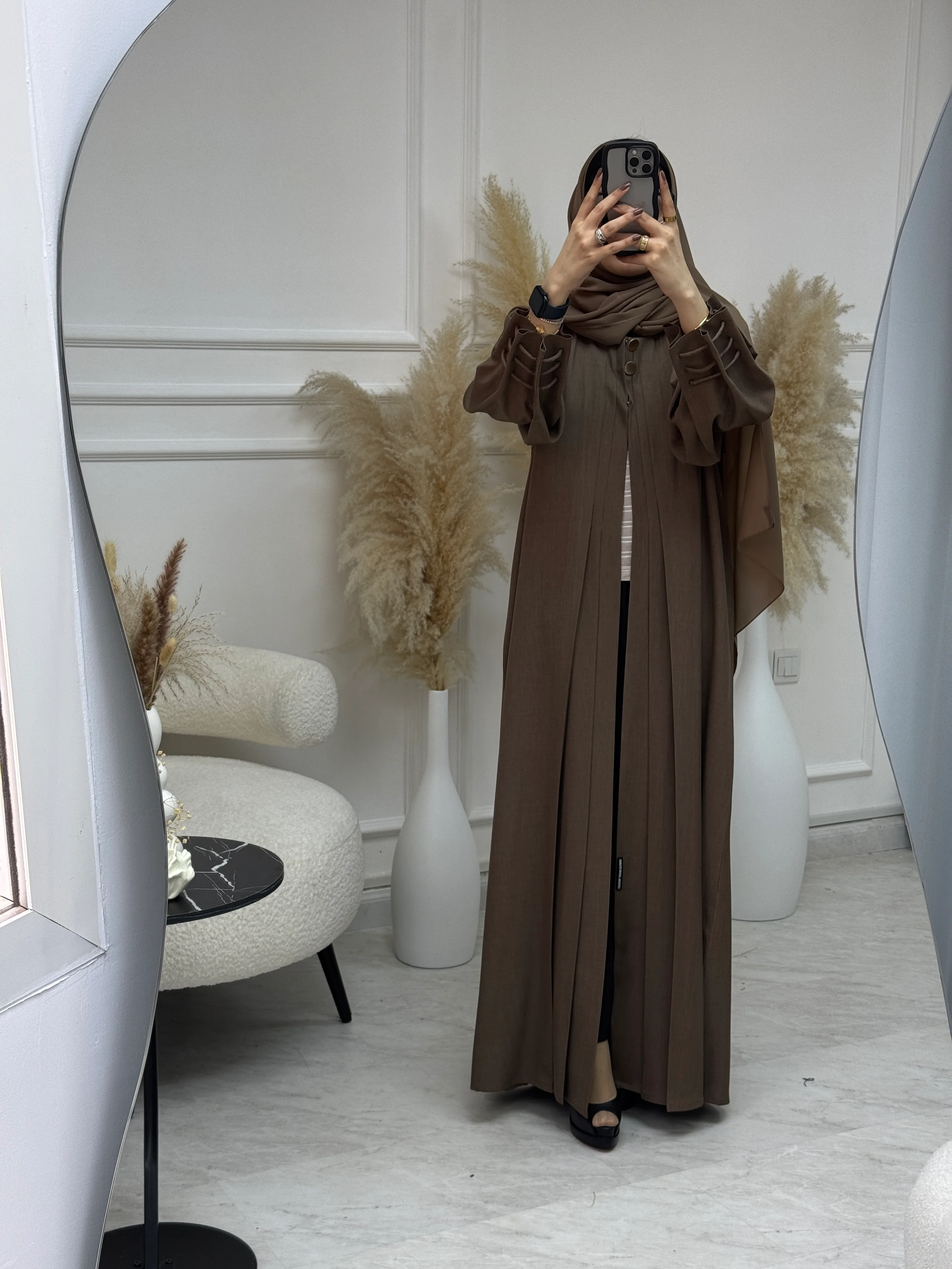C 1029 Brown Abaya - Image 6