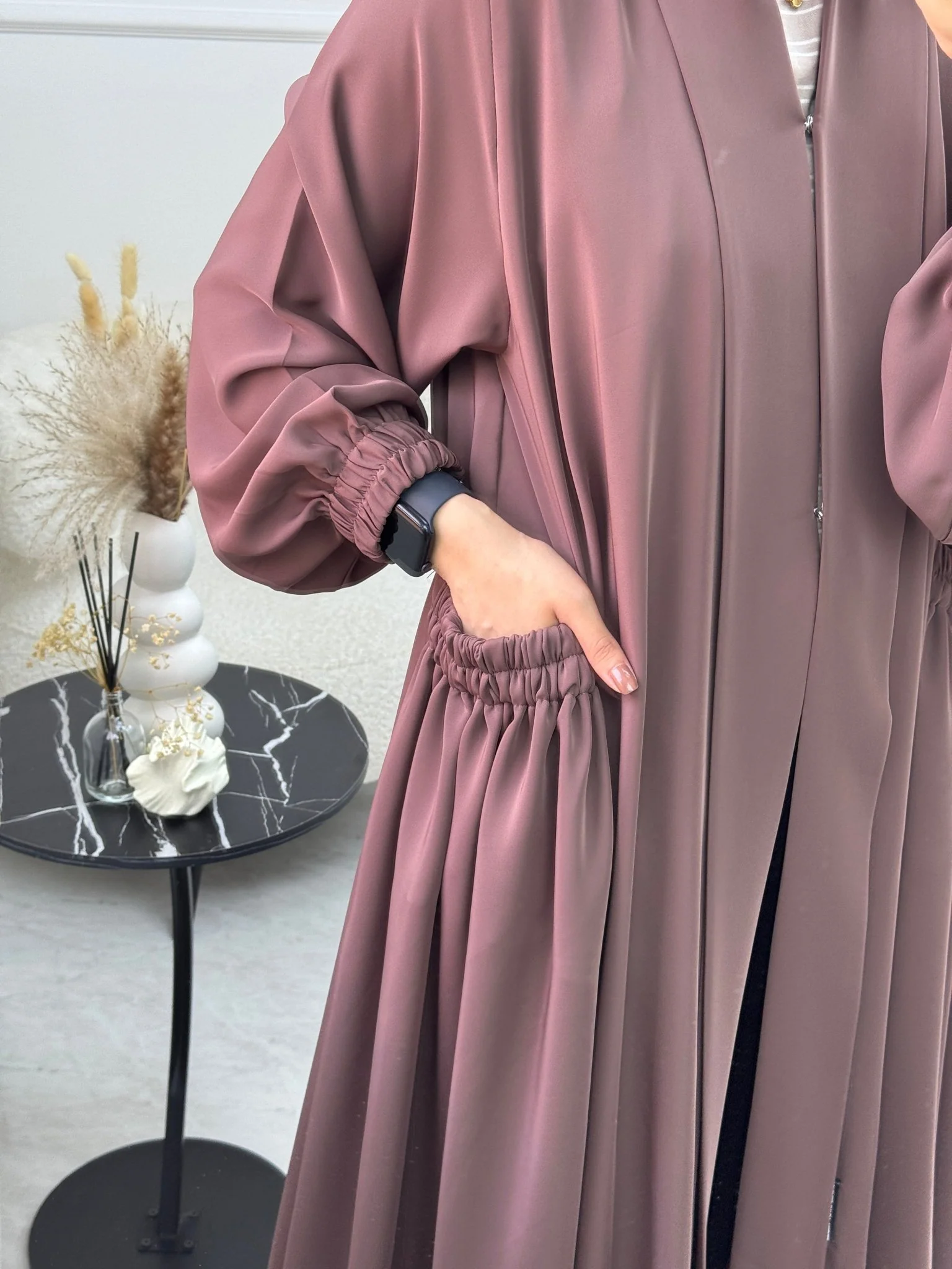 C 1092 Brown Abaya - Image 2