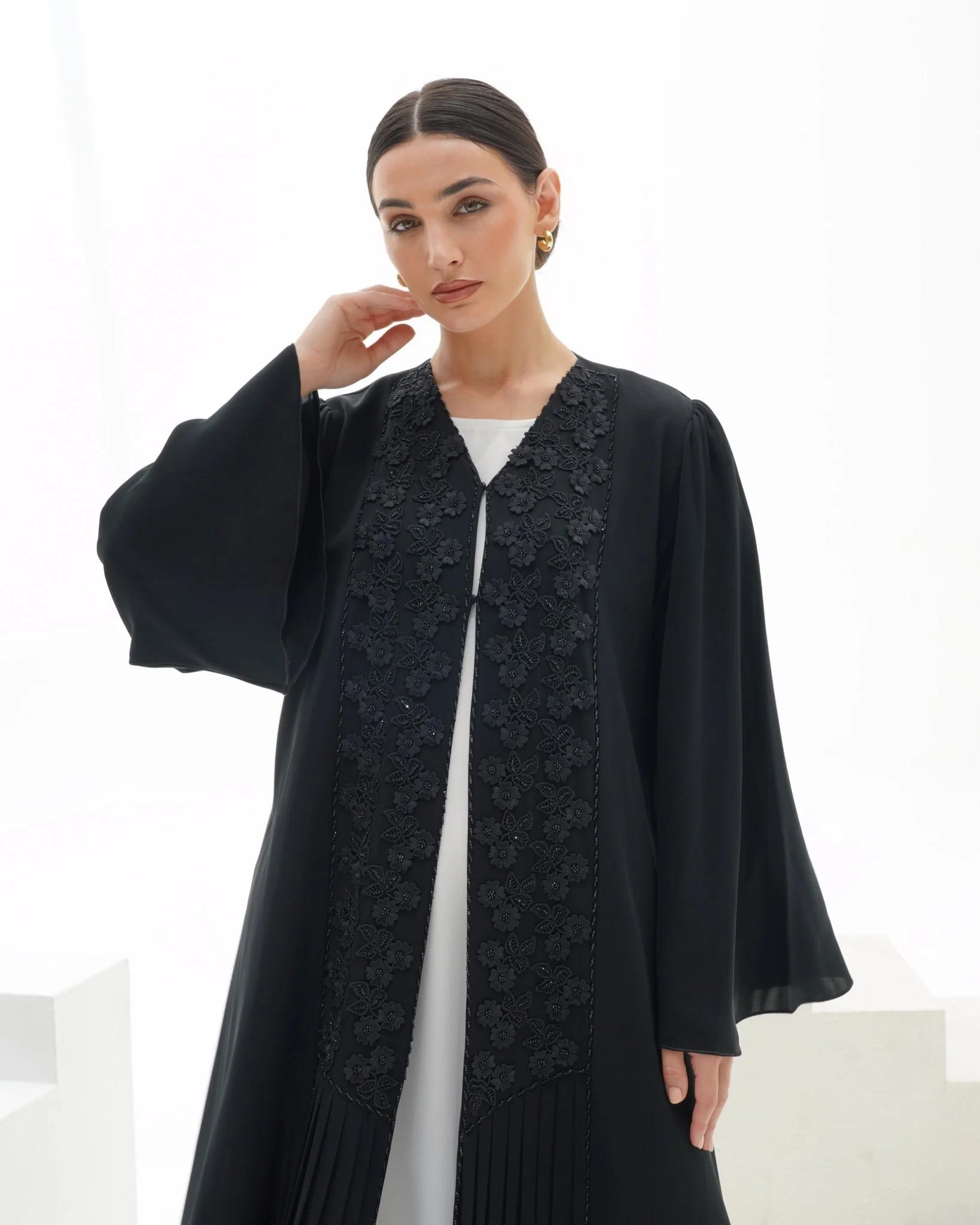 C 1116 Black Abaya - Image 6
