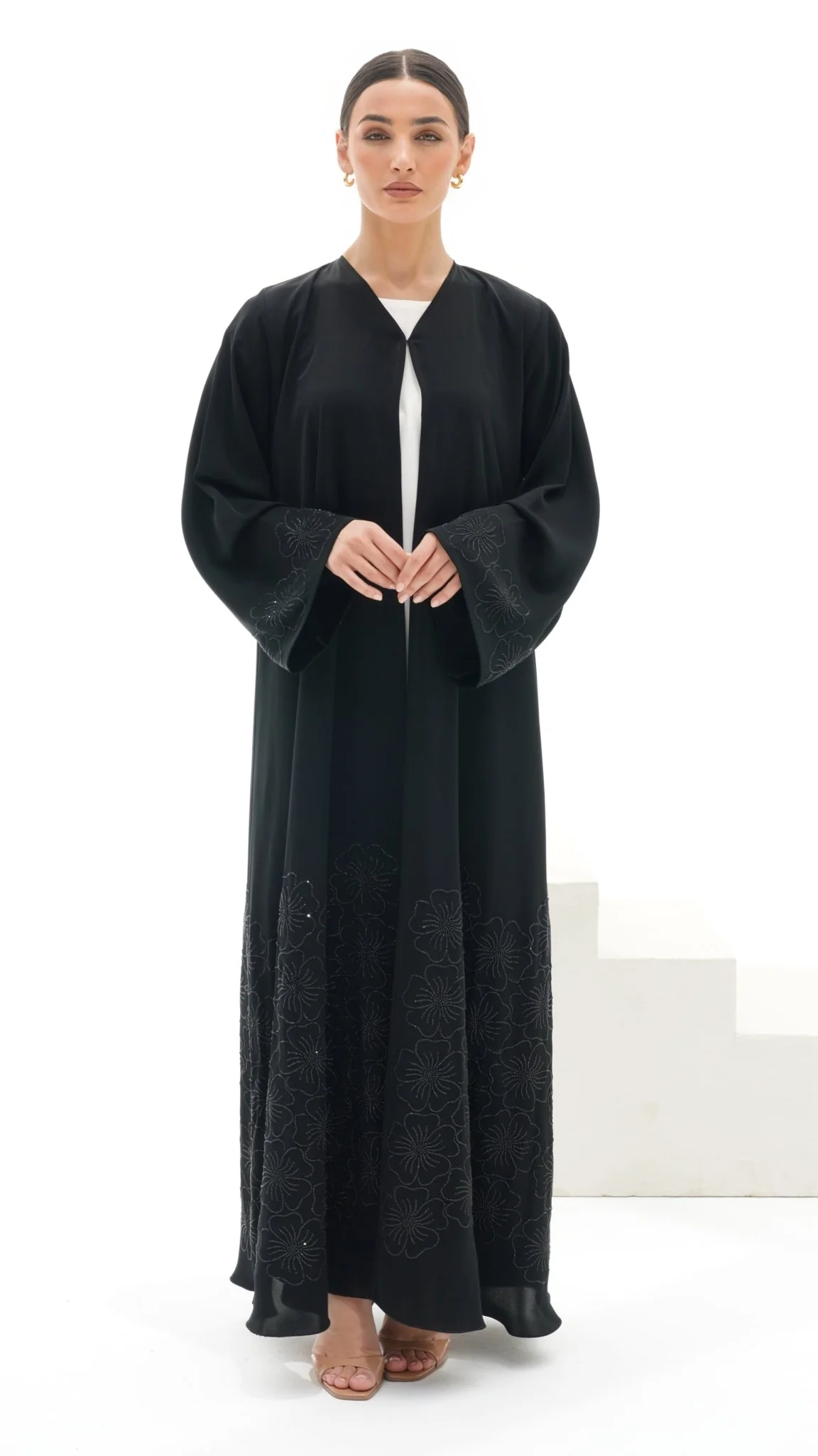 C 1119 Black Abaya - Image 4