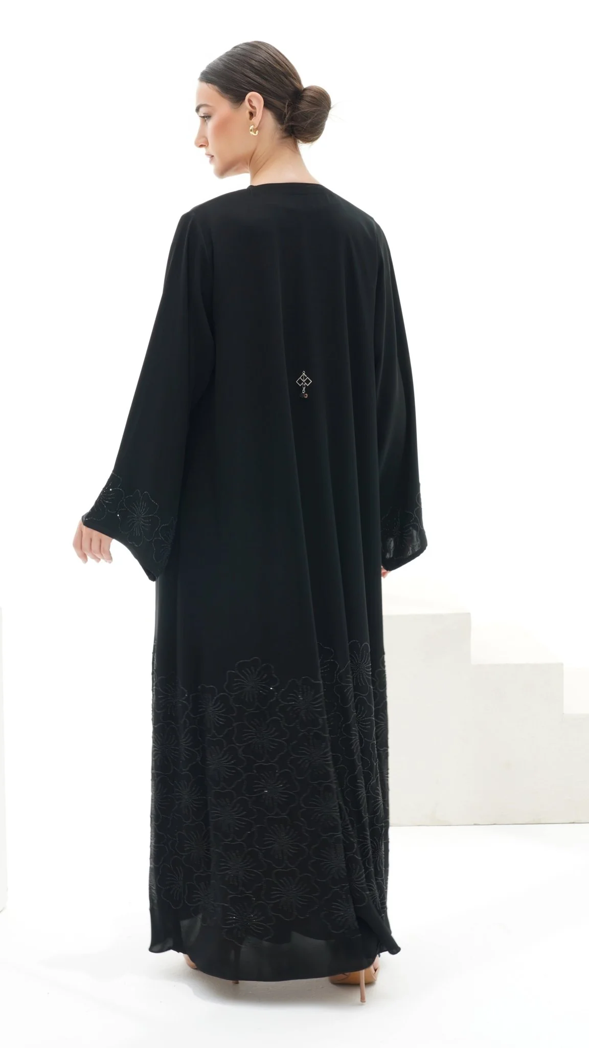 C 1119 Black Abaya - Image 5