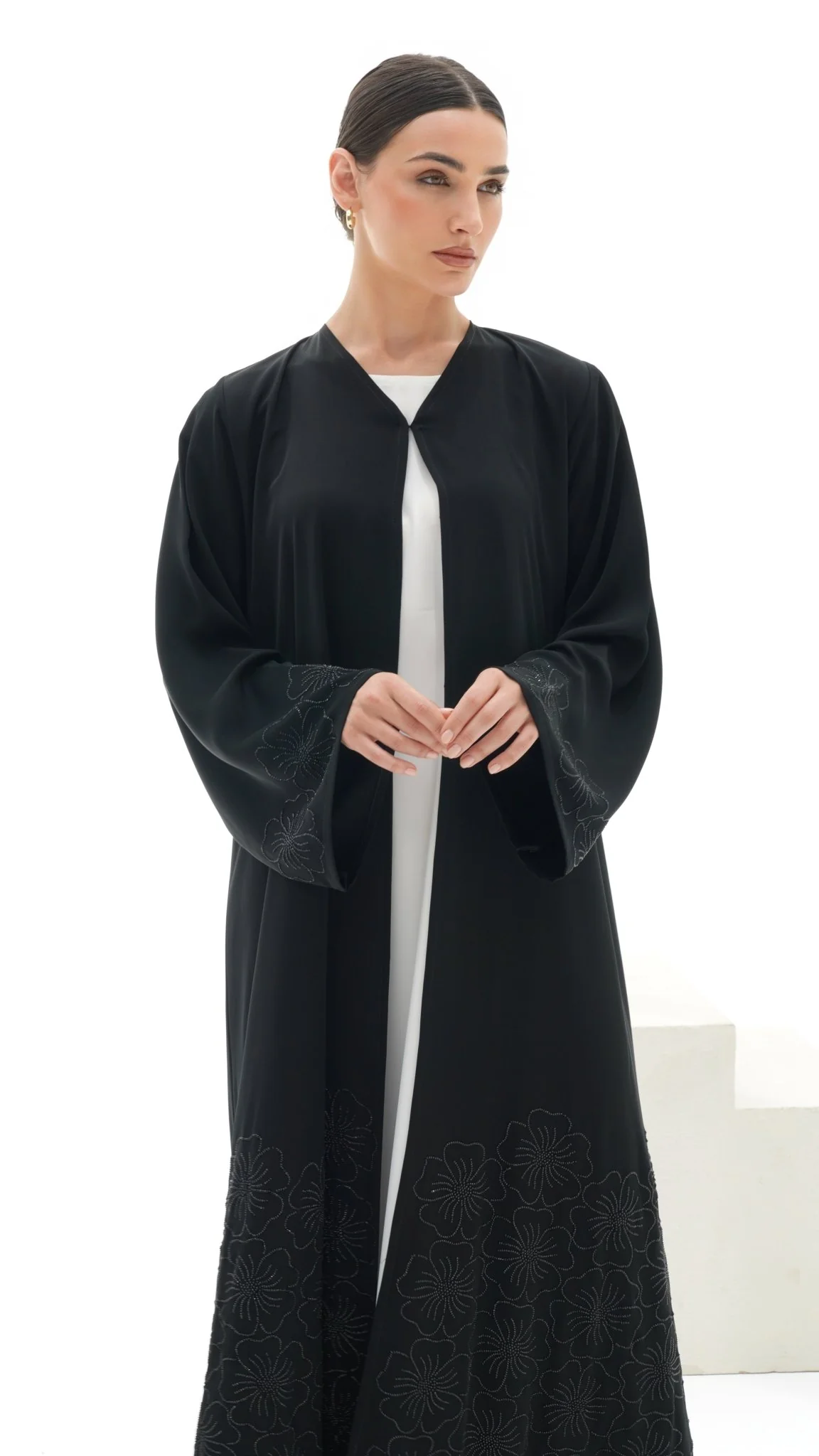 C 1119 Black Abaya - Image 6