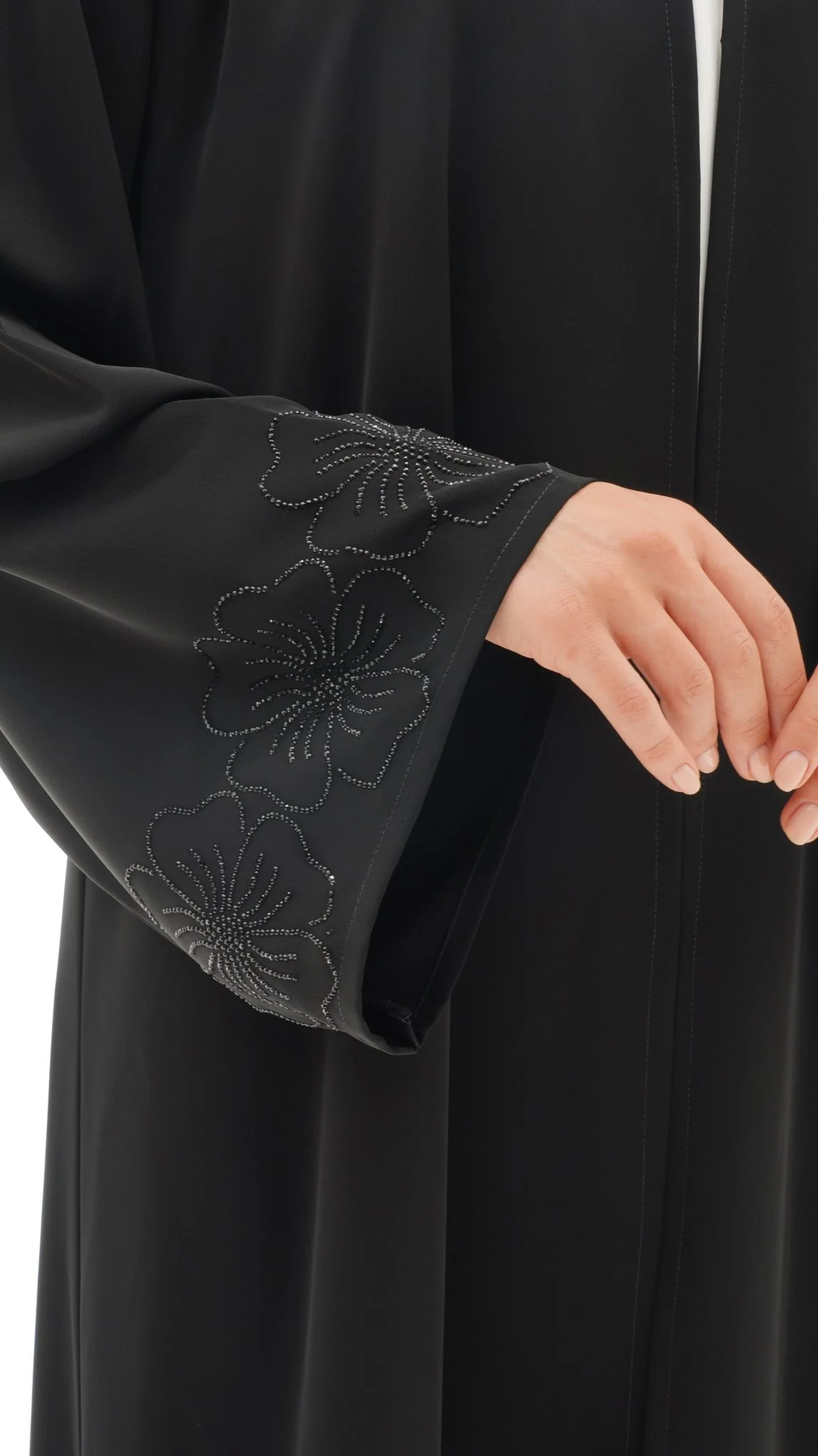 C 1119 Black Abaya - Image 7