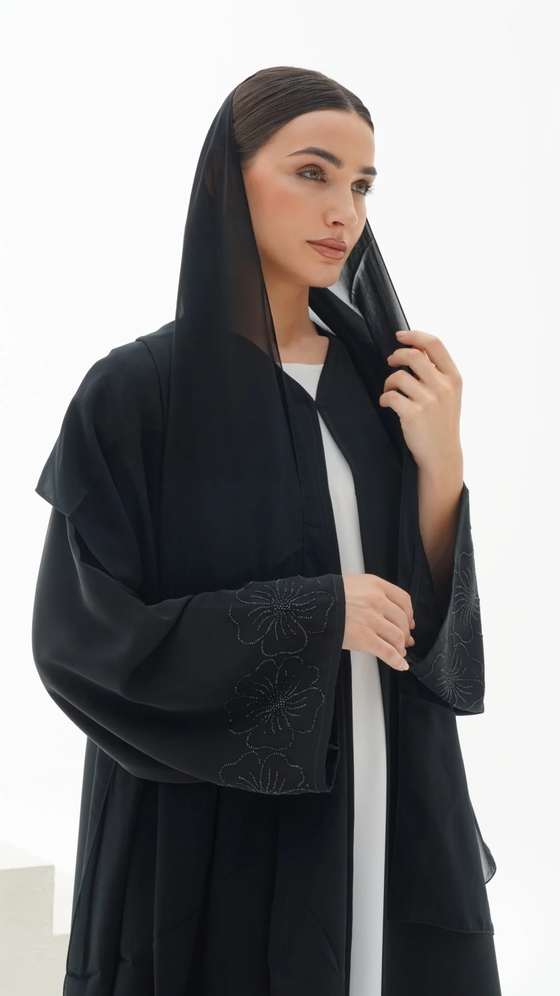 C 1119 Black Abaya - Image 8