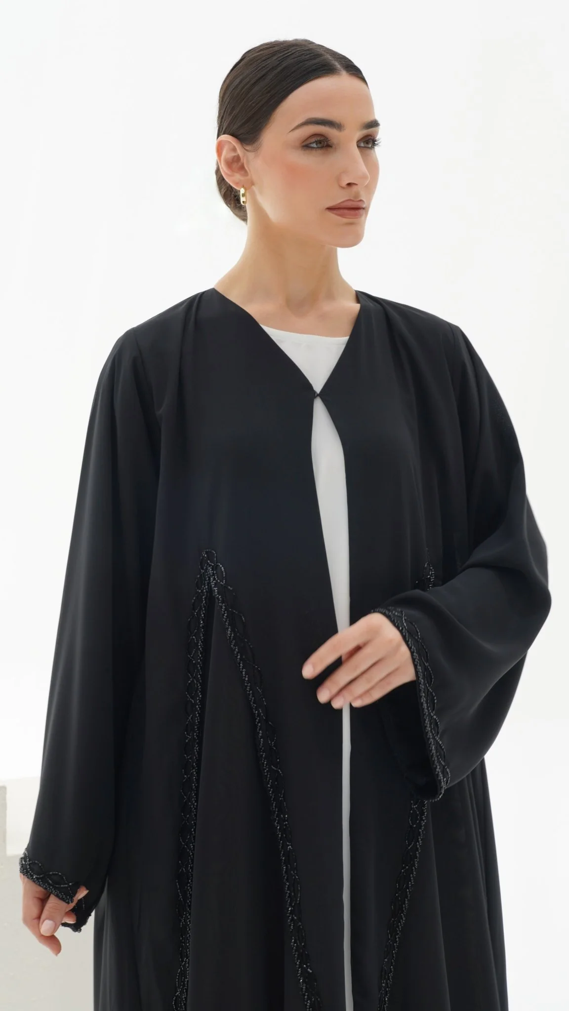 C 1120 Black Abaya - Image 7