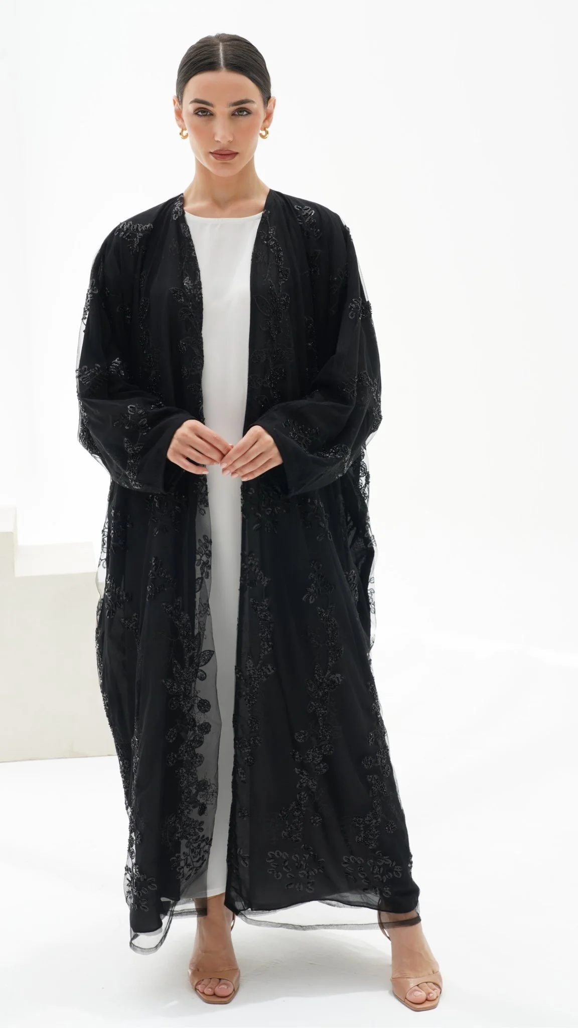 C 1127 Black Abaya - Image 5