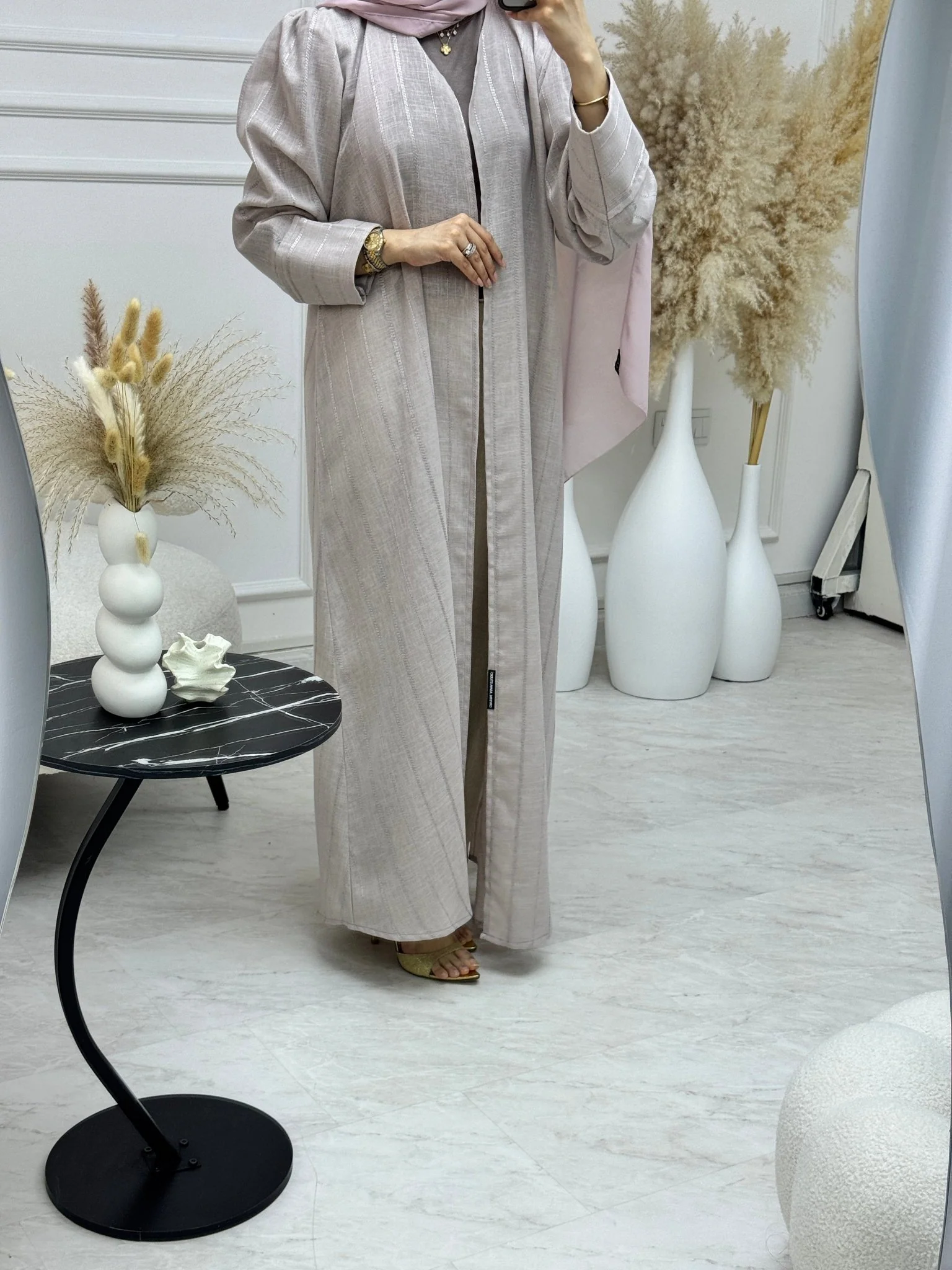 C 1217-05 Lavender Mist Travel Abaya - Image 5