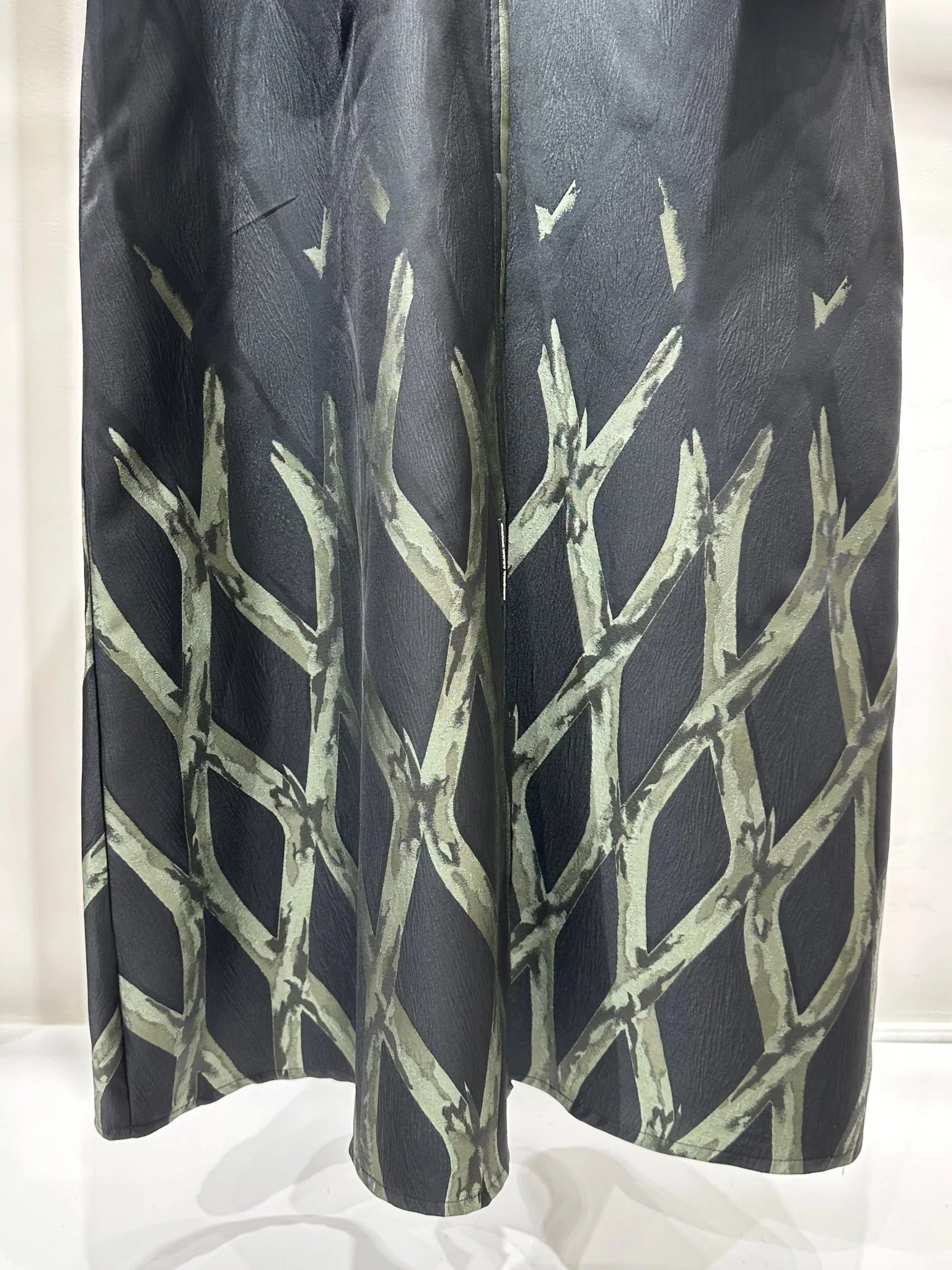 C 1257-02 Cypress Green Printed Abaya - Image 10