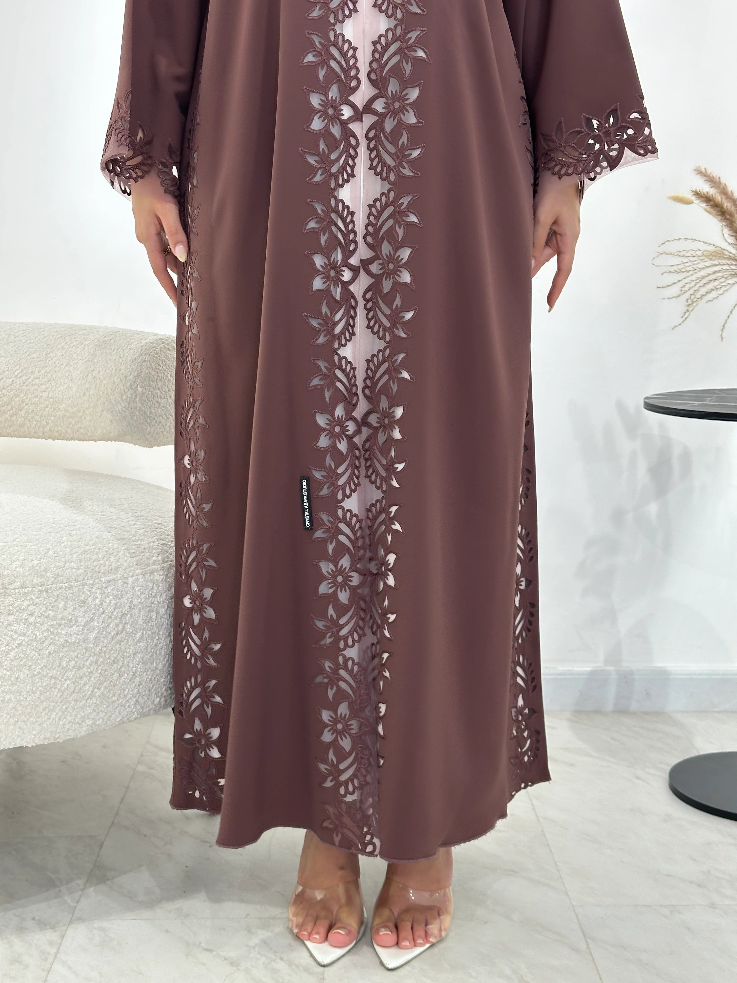 C 1340 Purple Abaya by CAS Abaya - Image 4