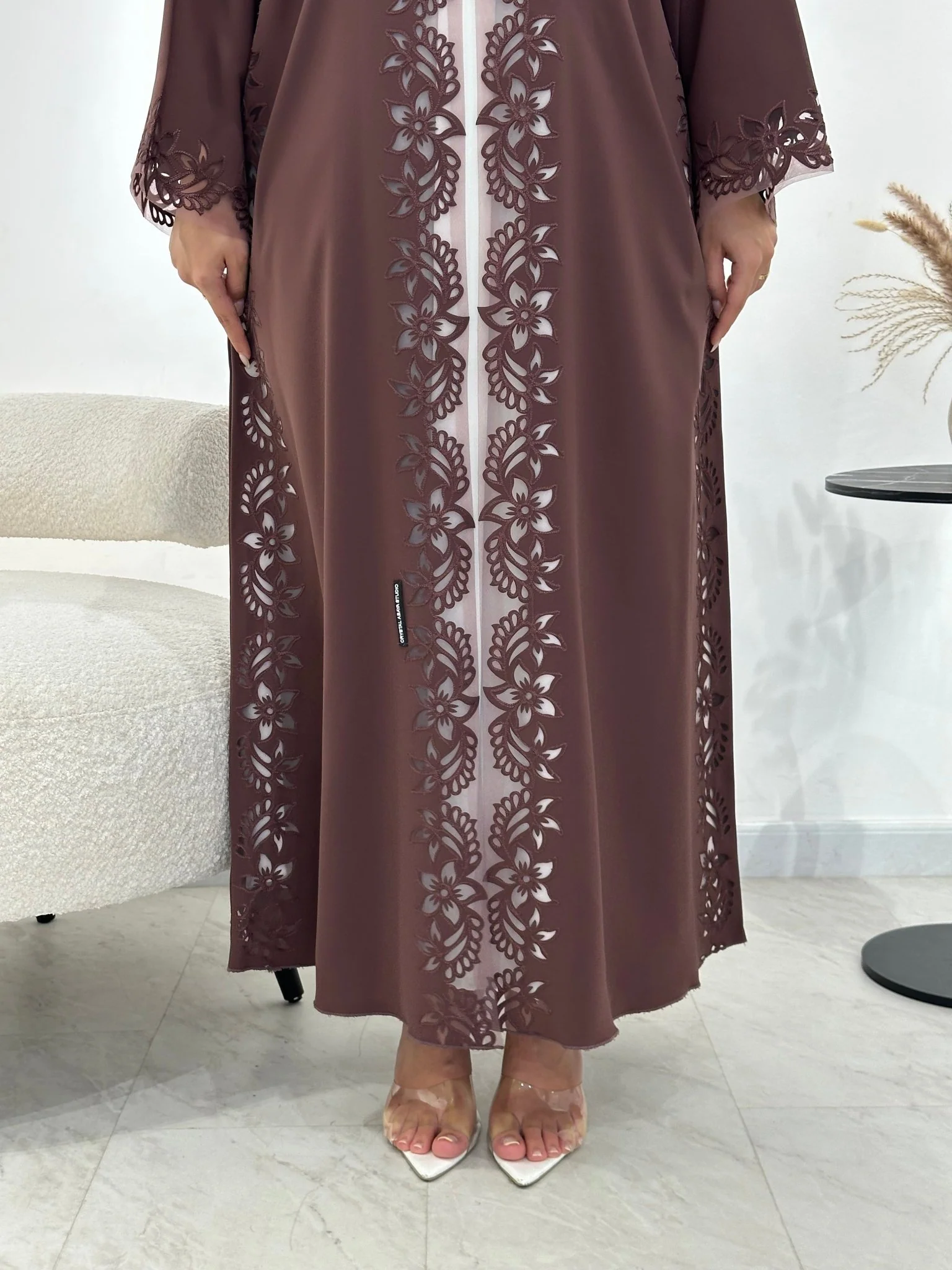 C 1340 Purple Abaya by CAS Abaya - Image 6