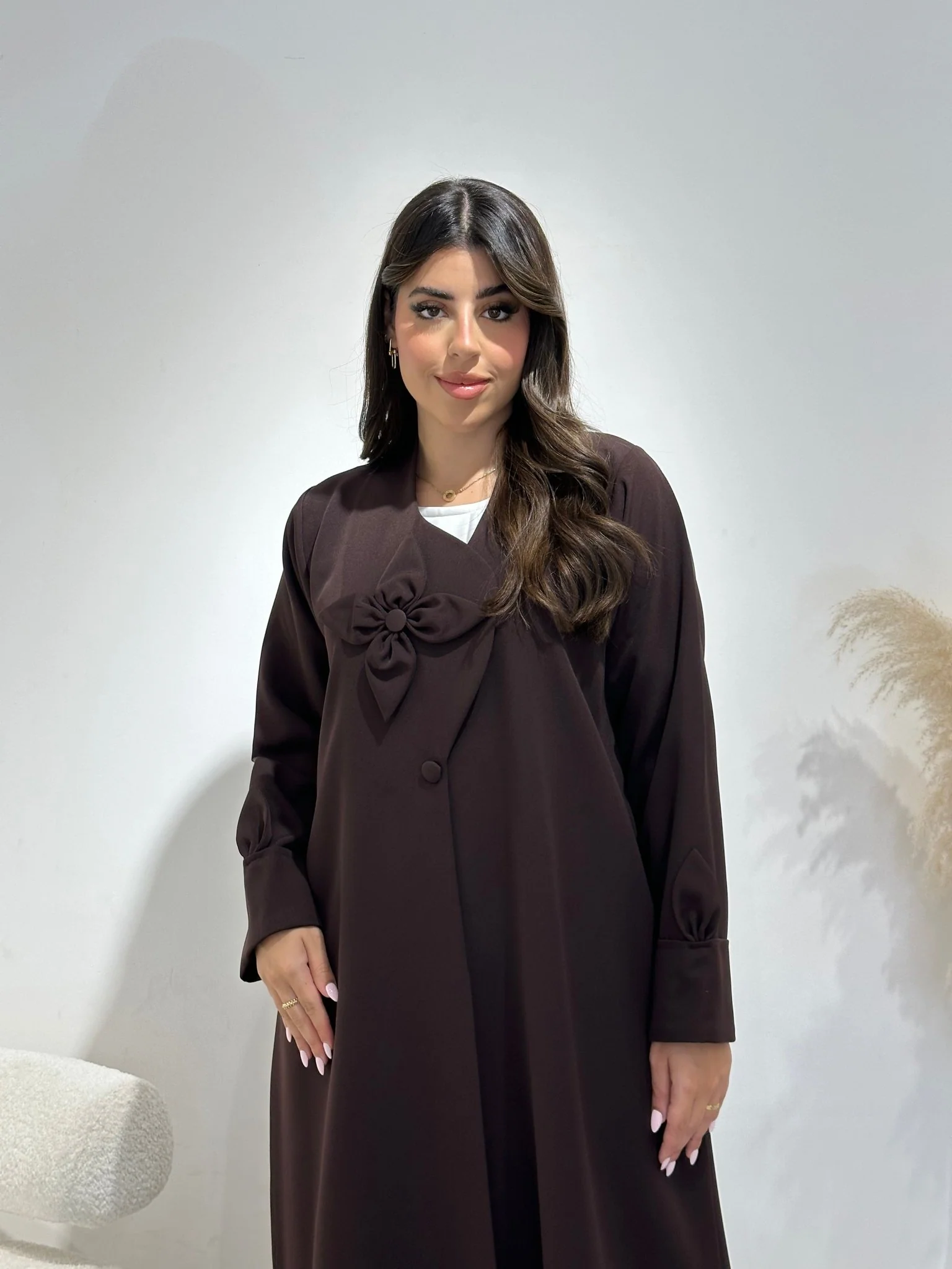 C 1403 Mocha Abaya - Image 3