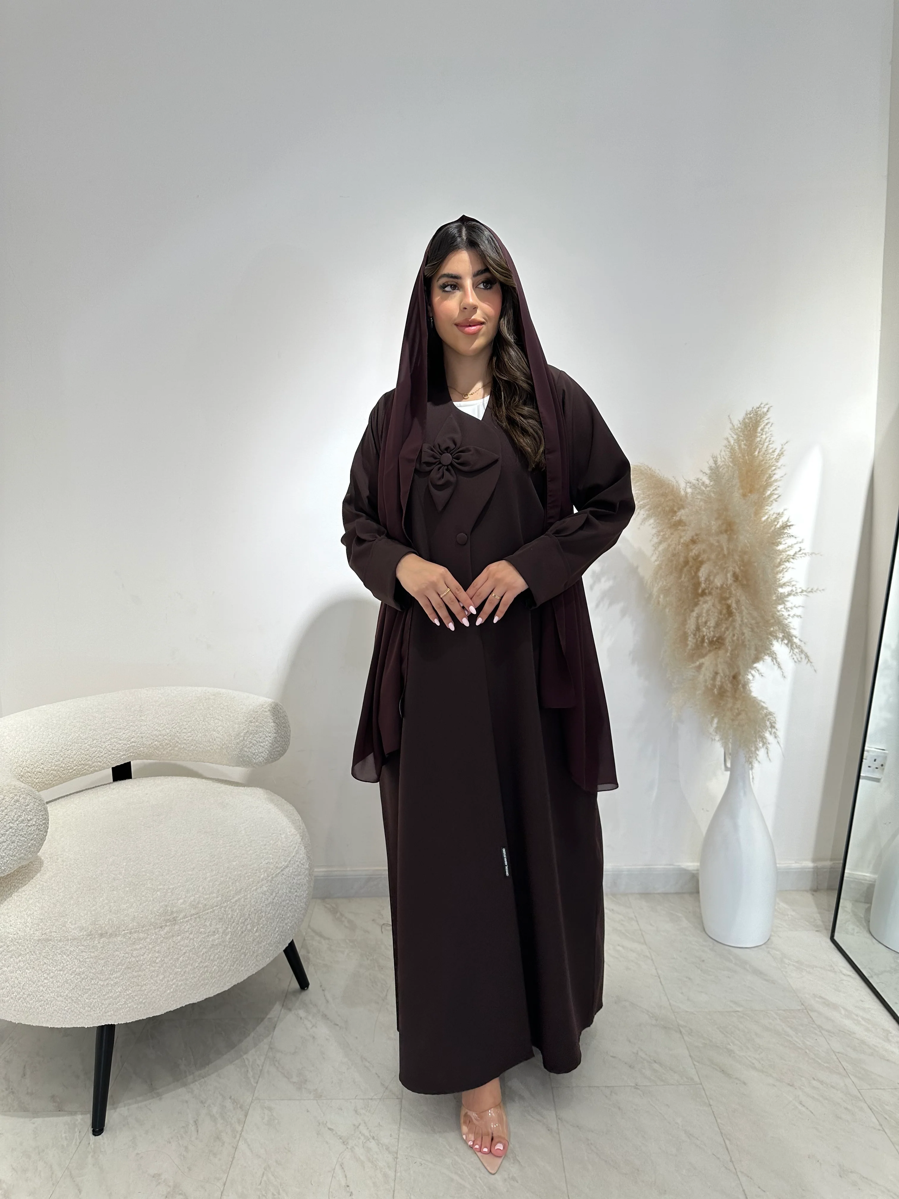C 1403 Mocha Abaya - Image 5