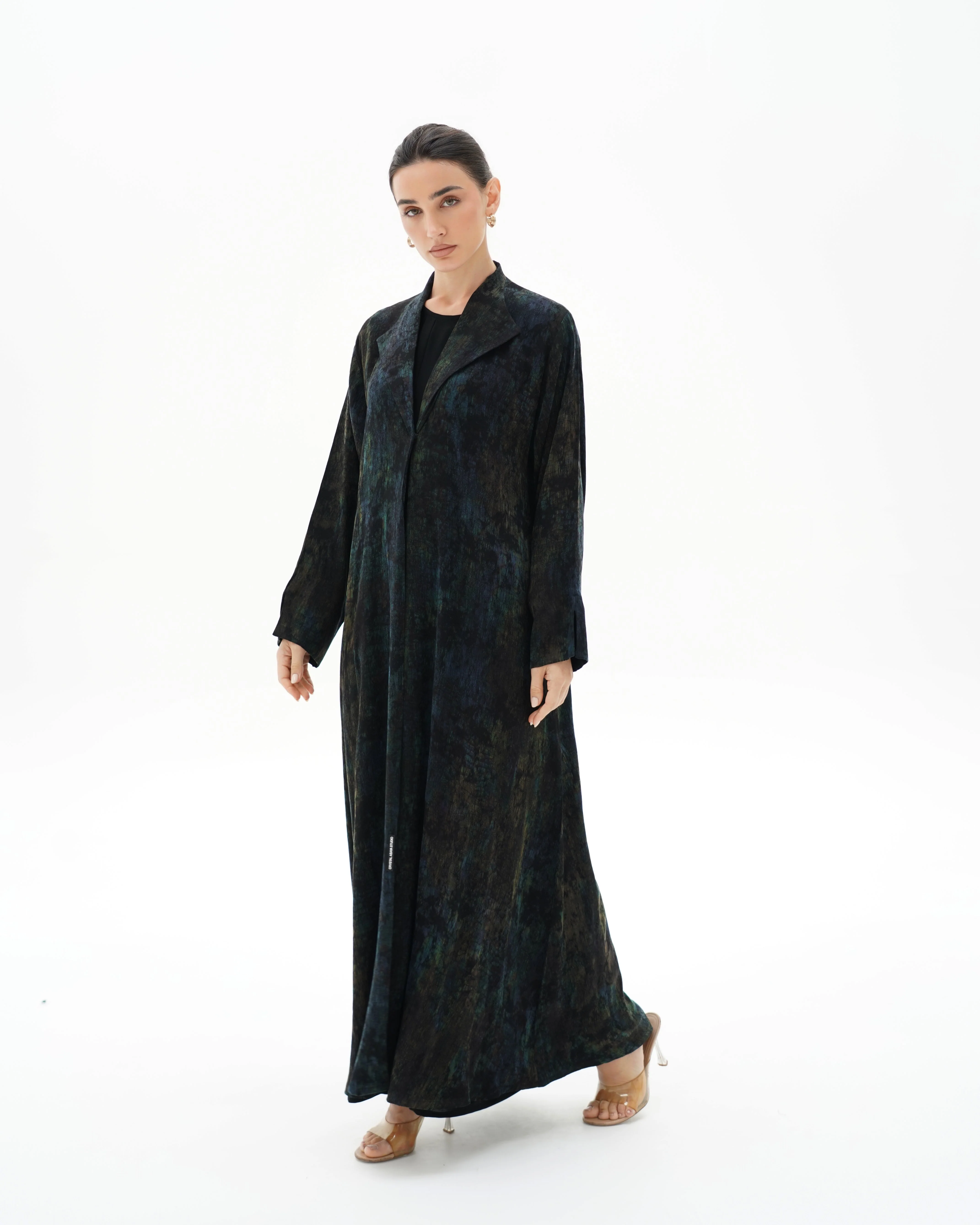 C 1699 Premium Dark Olive Abaya - Image 6