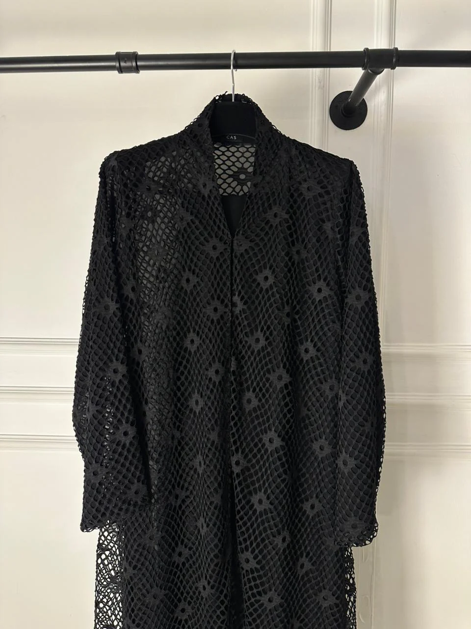 C 1982 Black Dantel Abaya - Image 3