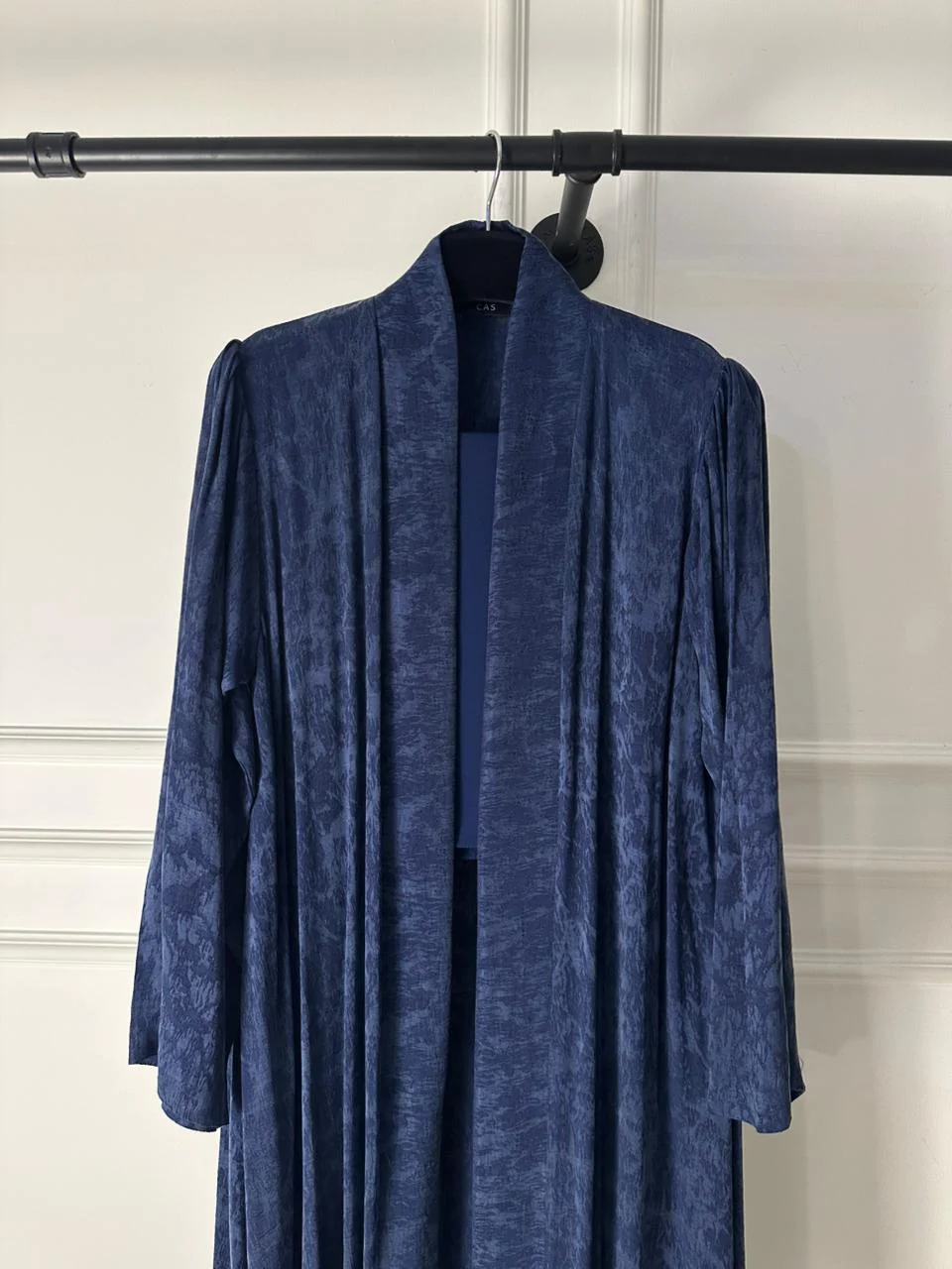 C 2029-01 Premium Blue Printed Abaya - Image 3